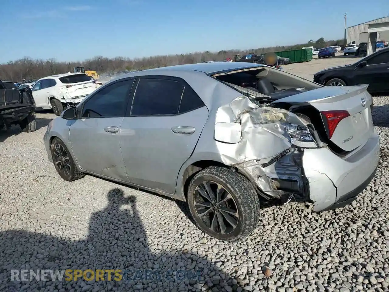 2 Фотография поврежденного автомобиля 2T1BURHE4KC177225 TOYOTA COROLLA 2019