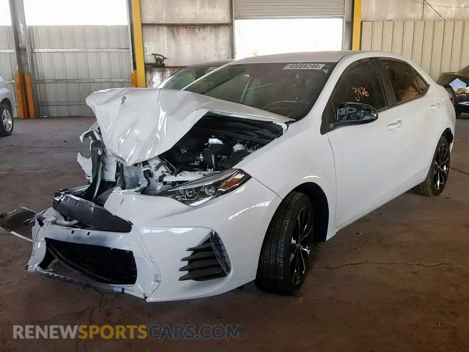 2 Photograph of a damaged car 2T1BURHE4KC180870 TOYOTA COROLLA 2019
