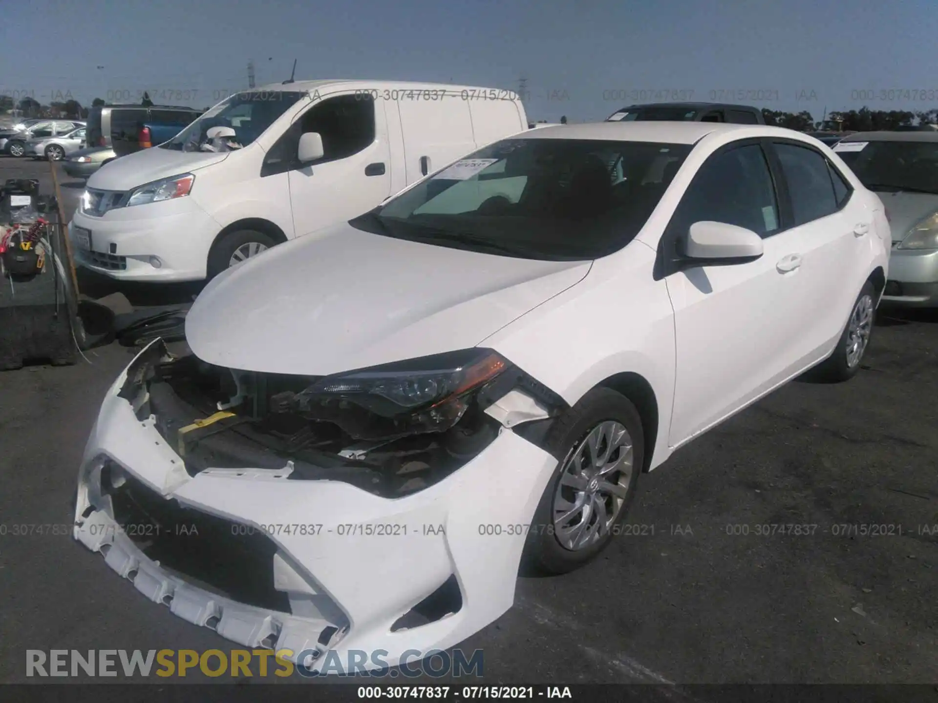 2 Photograph of a damaged car 2T1BURHE4KC180965 TOYOTA COROLLA 2019