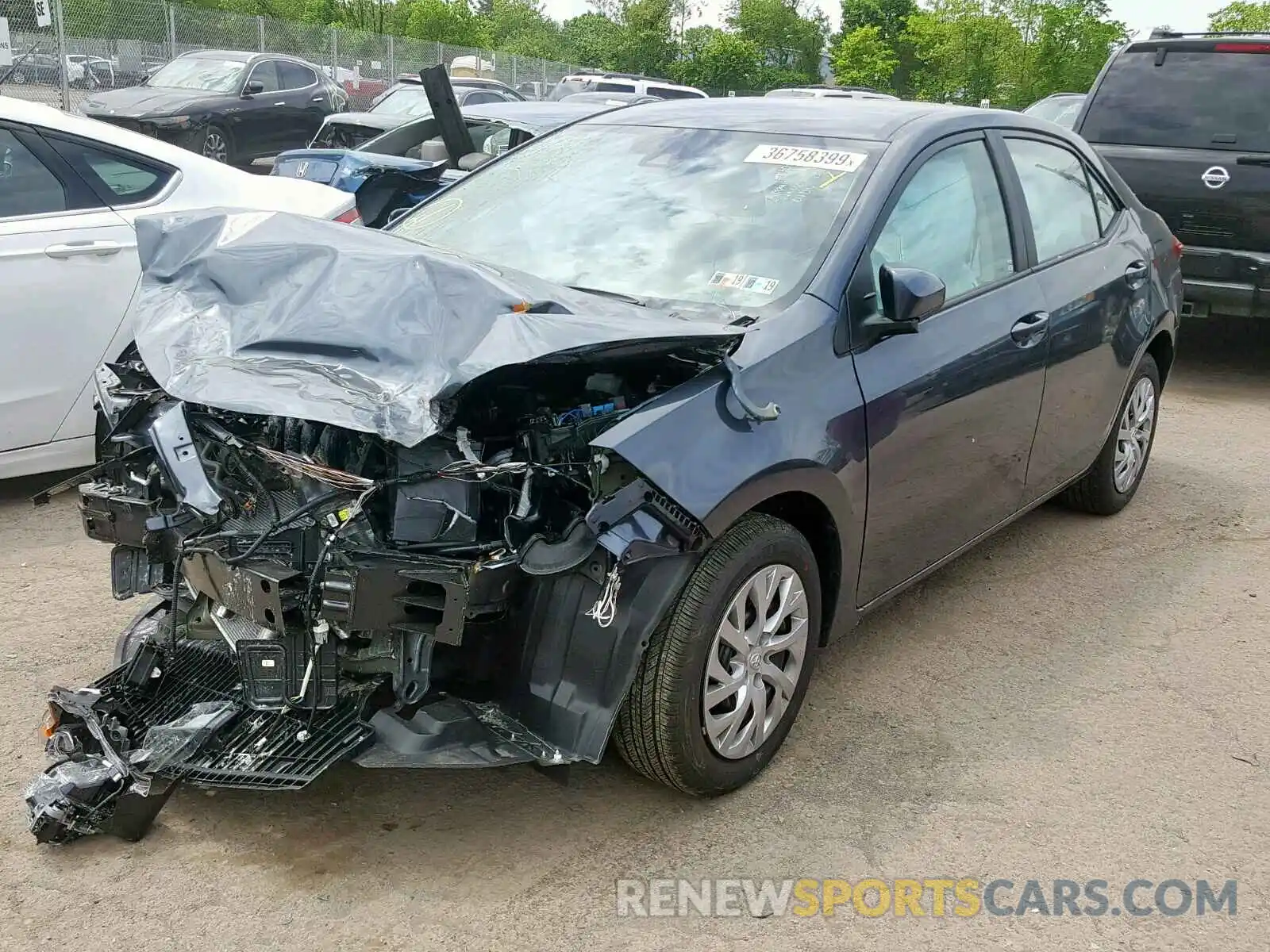2 Photograph of a damaged car 2T1BURHE4KC184188 TOYOTA COROLLA 2019