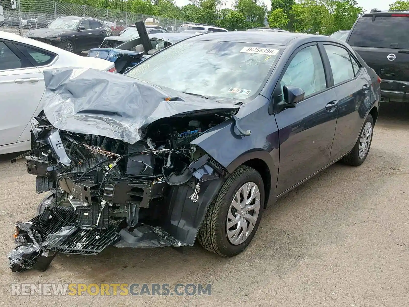 2 Photograph of a damaged car 2T1BURHE4KC184188 TOYOTA COROLLA 2019
