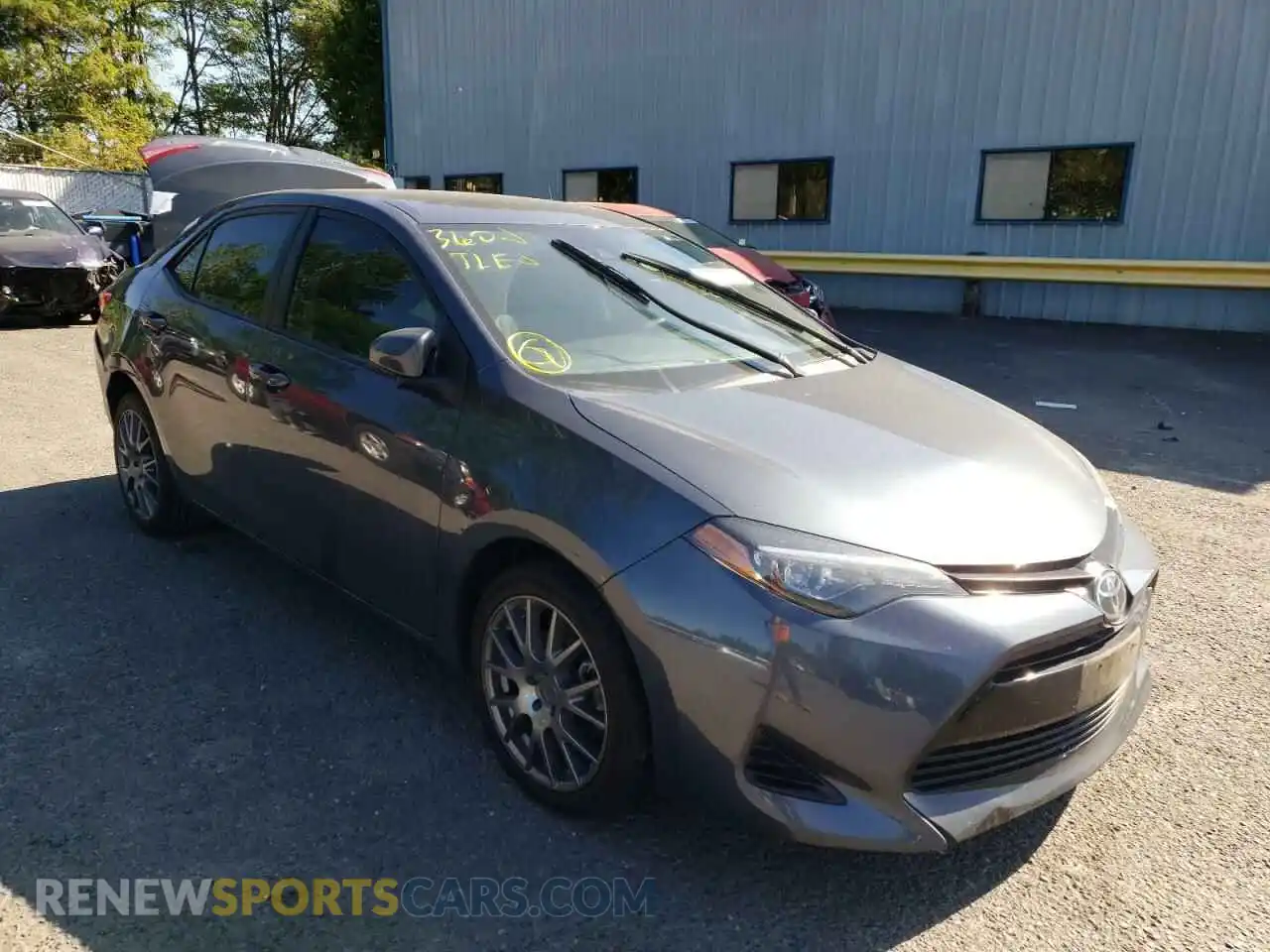 1 Photograph of a damaged car 2T1BURHE4KC185972 TOYOTA COROLLA 2019