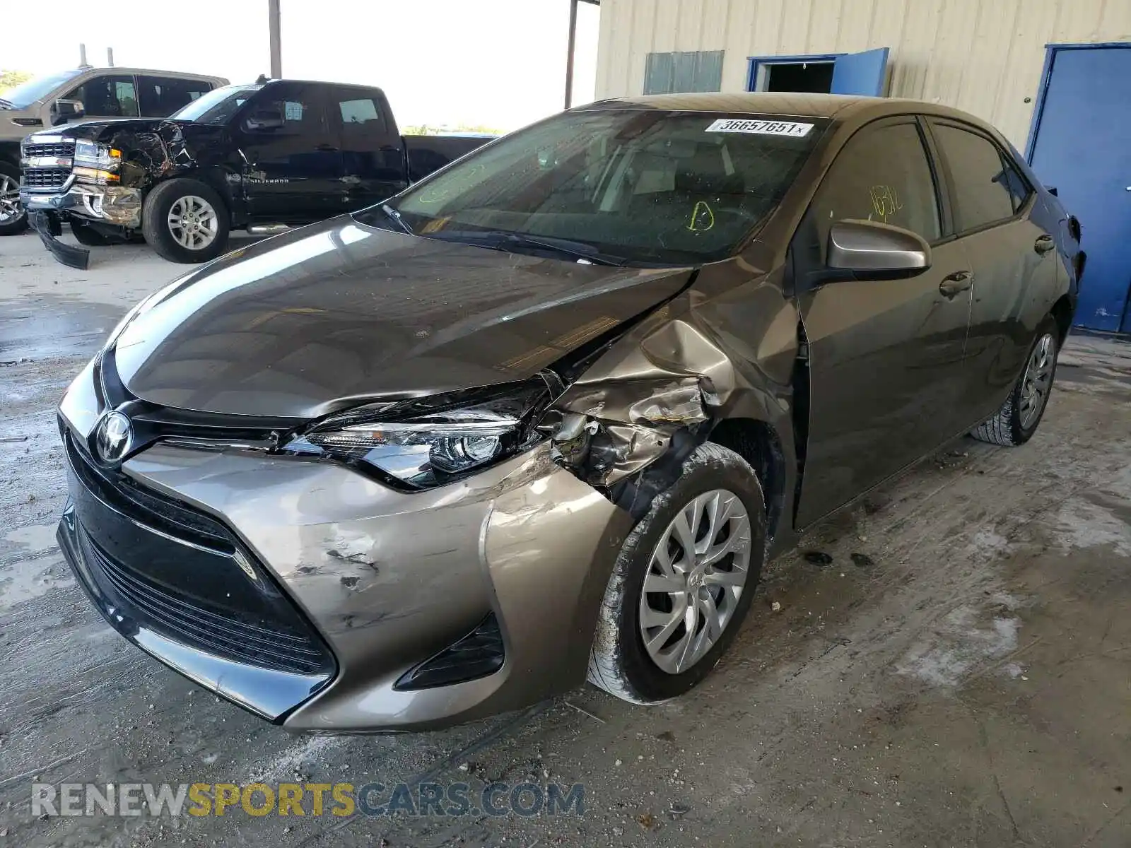 2 Photograph of a damaged car 2T1BURHE4KC188824 TOYOTA COROLLA 2019