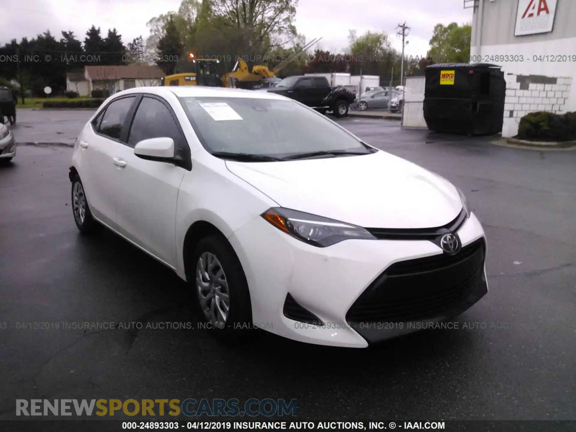 1 Photograph of a damaged car 2T1BURHE4KC191092 TOYOTA COROLLA 2019