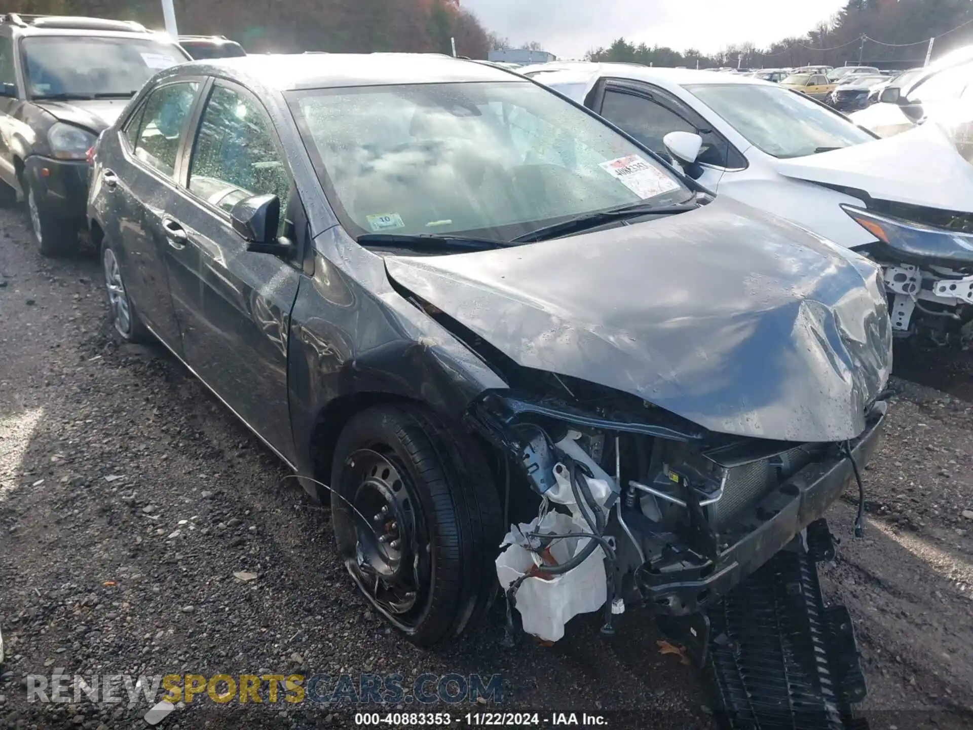 1 Photograph of a damaged car 2T1BURHE4KC193781 TOYOTA COROLLA 2019