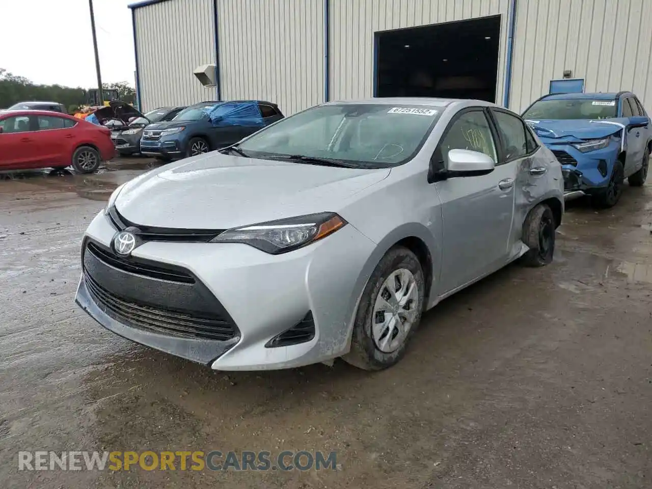 2 Photograph of a damaged car 2T1BURHE4KC197622 TOYOTA COROLLA 2019
