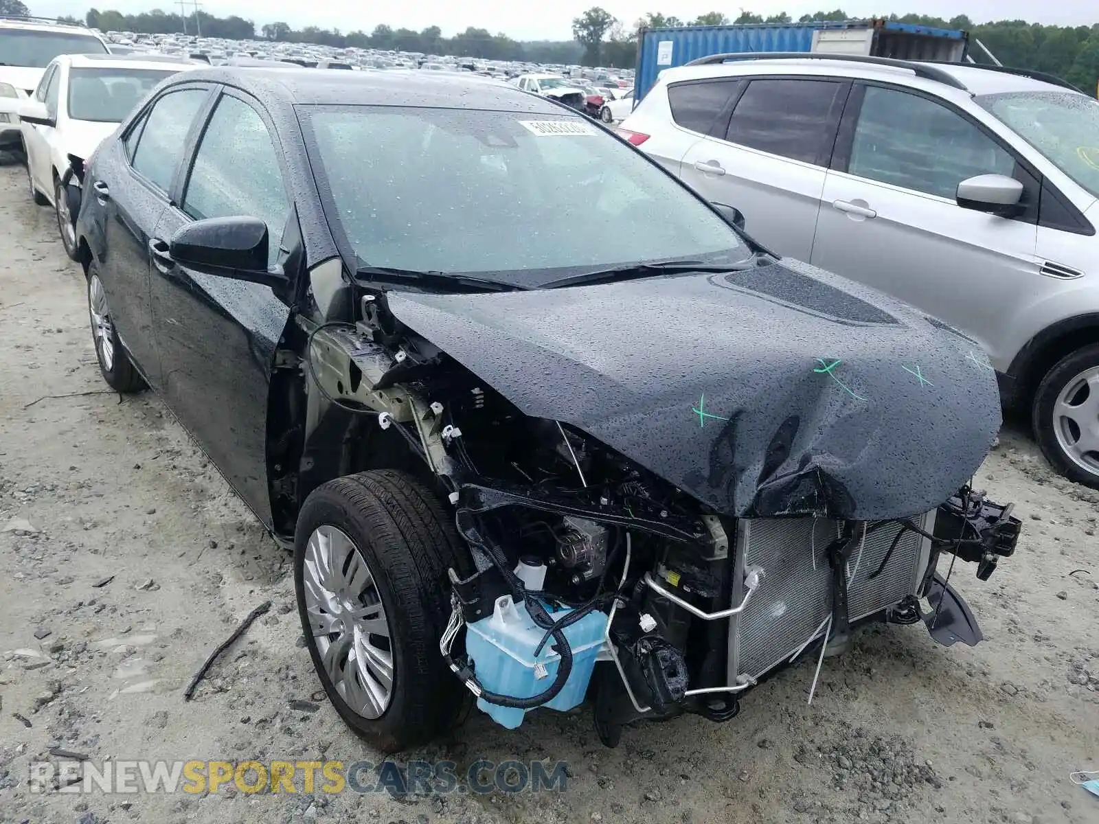 1 Photograph of a damaged car 2T1BURHE4KC198284 TOYOTA COROLLA 2019