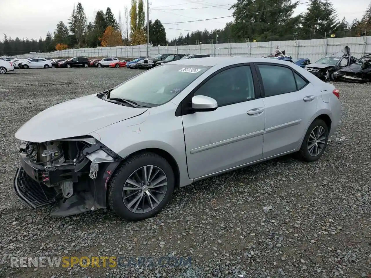 1 Photograph of a damaged car 2T1BURHE4KC204472 TOYOTA COROLLA 2019