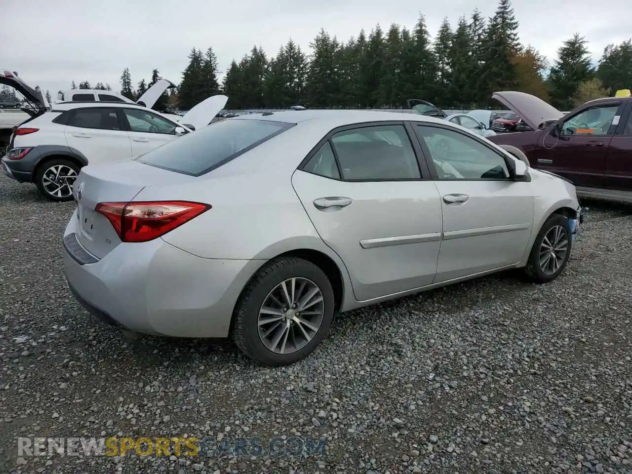 3 Photograph of a damaged car 2T1BURHE4KC204472 TOYOTA COROLLA 2019