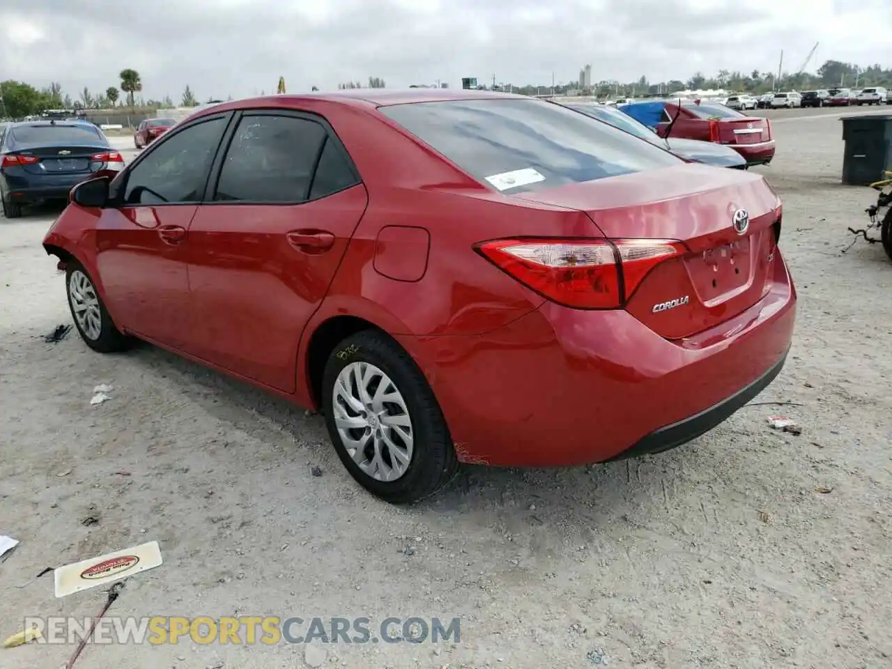 3 Photograph of a damaged car 2T1BURHE4KC205718 TOYOTA COROLLA 2019
