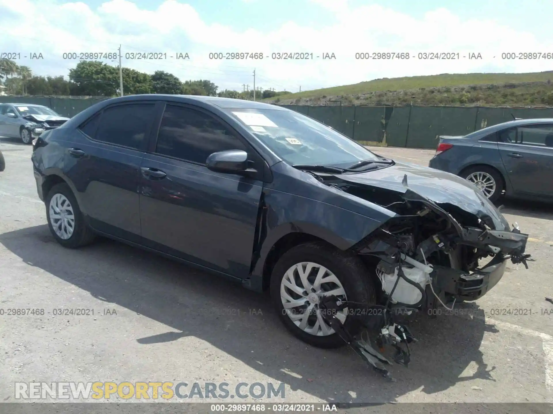 1 Photograph of a damaged car 2T1BURHE4KC206223 TOYOTA COROLLA 2019