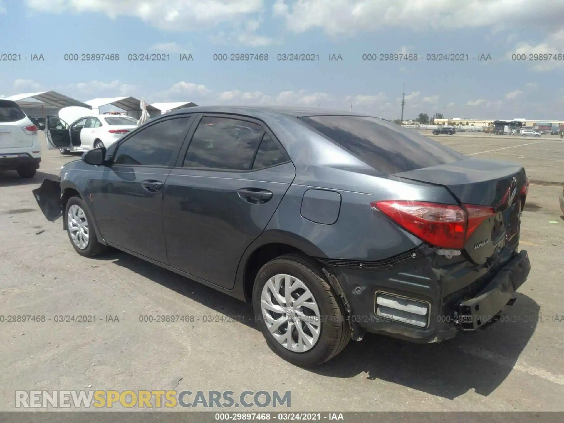 3 Photograph of a damaged car 2T1BURHE4KC206223 TOYOTA COROLLA 2019