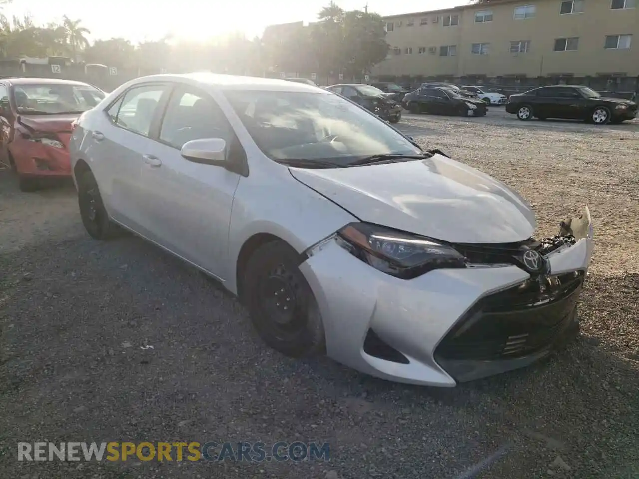 1 Photograph of a damaged car 2T1BURHE4KC206528 TOYOTA COROLLA 2019