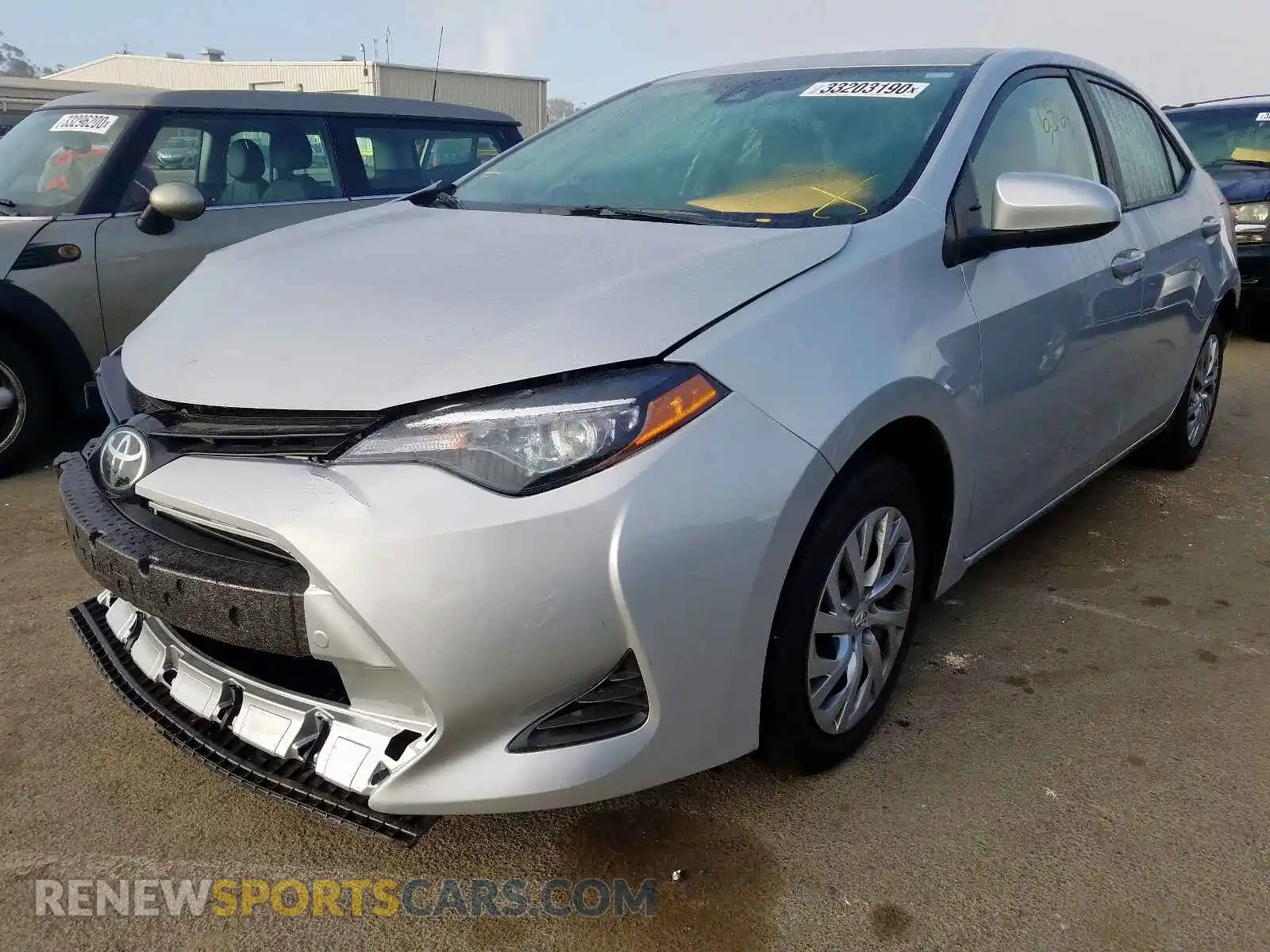 2 Photograph of a damaged car 2T1BURHE4KC206643 TOYOTA COROLLA 2019