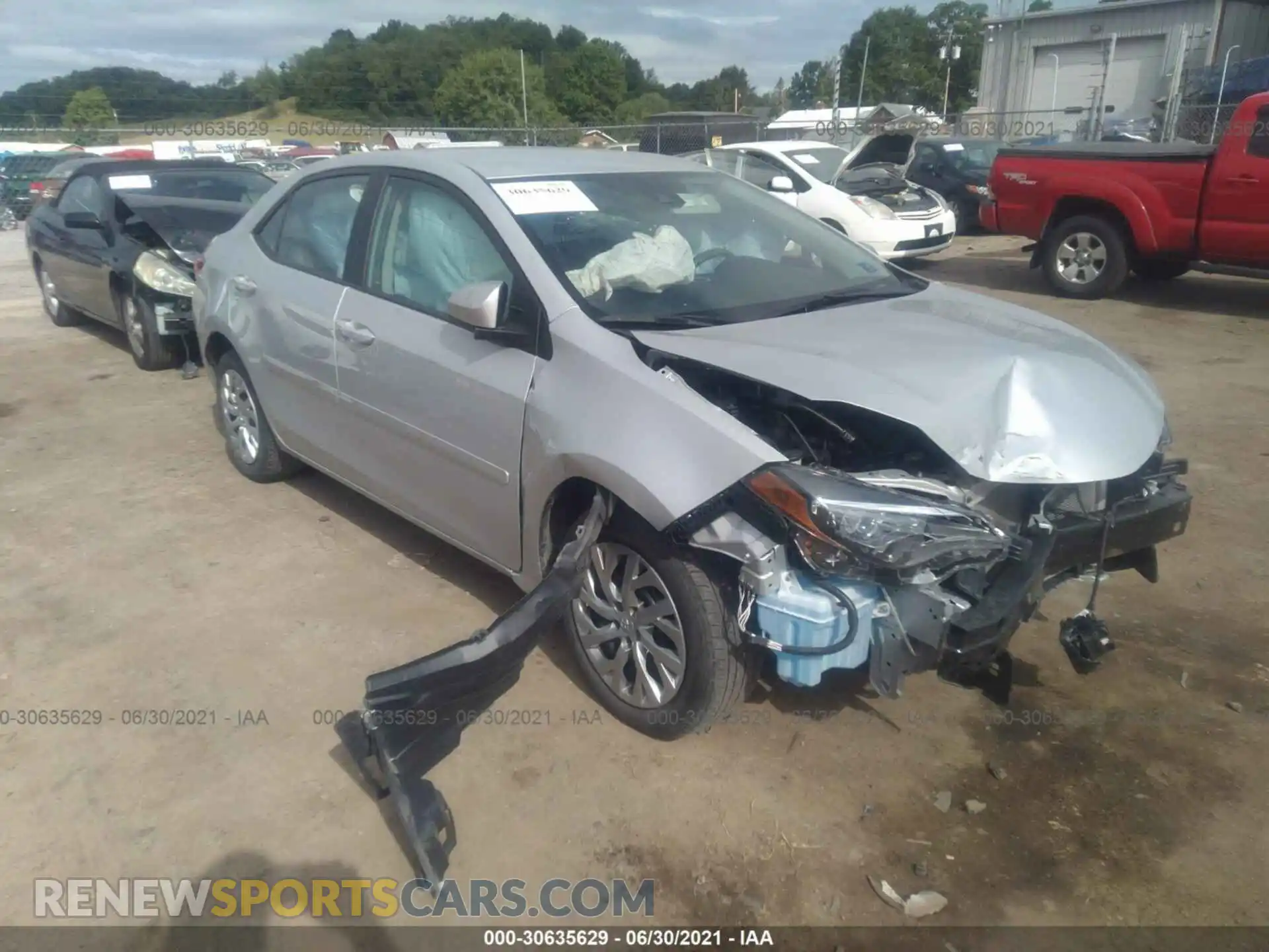1 Photograph of a damaged car 2T1BURHE4KC206769 TOYOTA COROLLA 2019