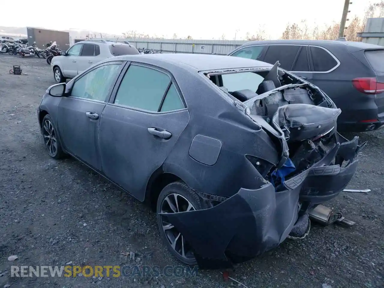 3 Photograph of a damaged car 2T1BURHE4KC207677 TOYOTA COROLLA 2019