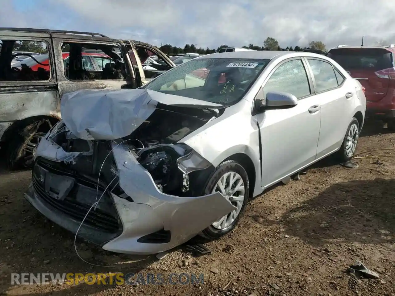 1 Photograph of a damaged car 2T1BURHE4KC210885 TOYOTA COROLLA 2019