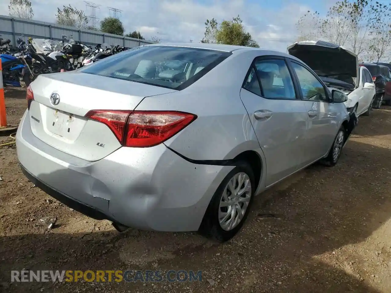 3 Photograph of a damaged car 2T1BURHE4KC210885 TOYOTA COROLLA 2019