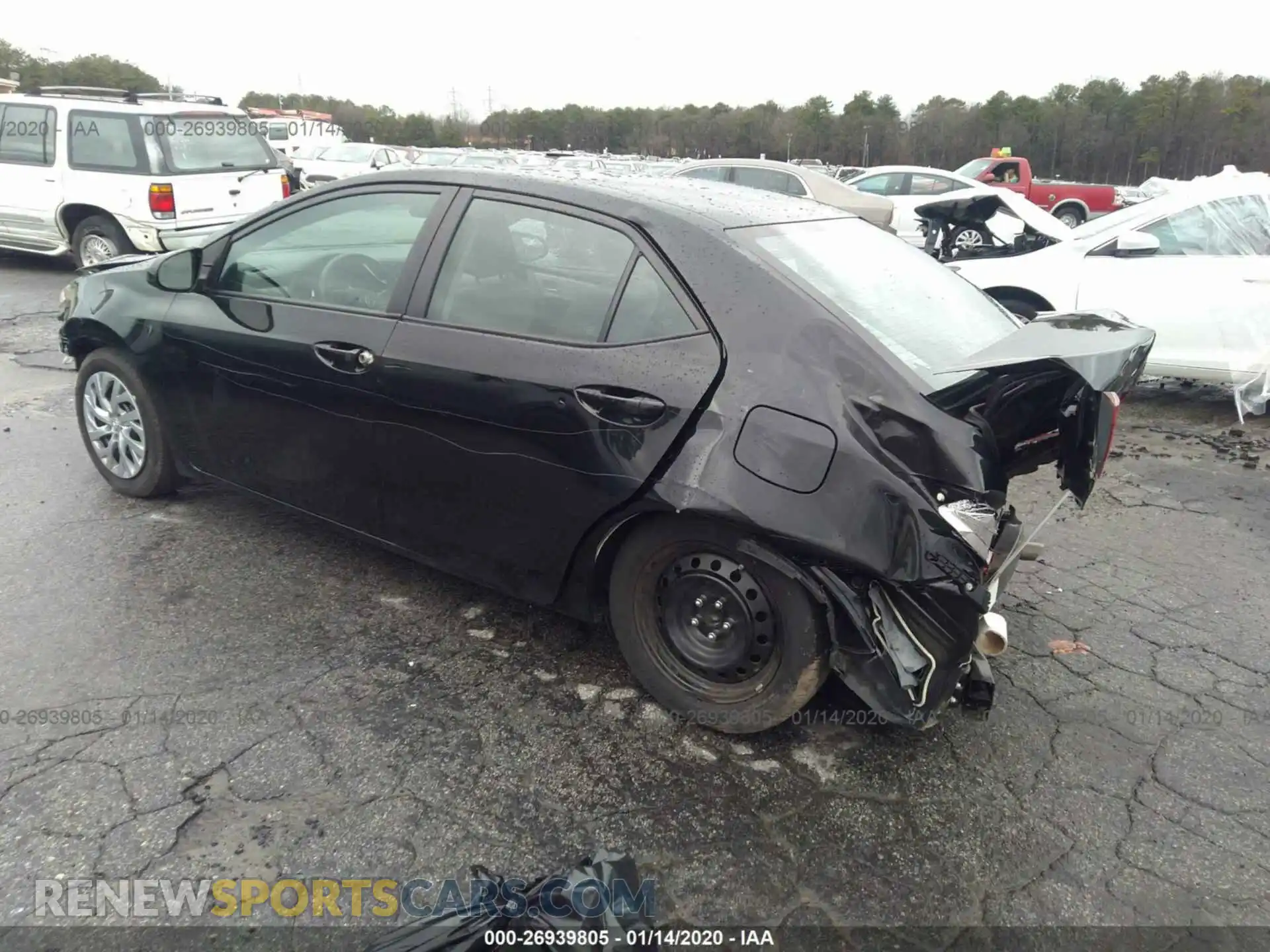 3 Photograph of a damaged car 2T1BURHE4KC214757 TOYOTA COROLLA 2019