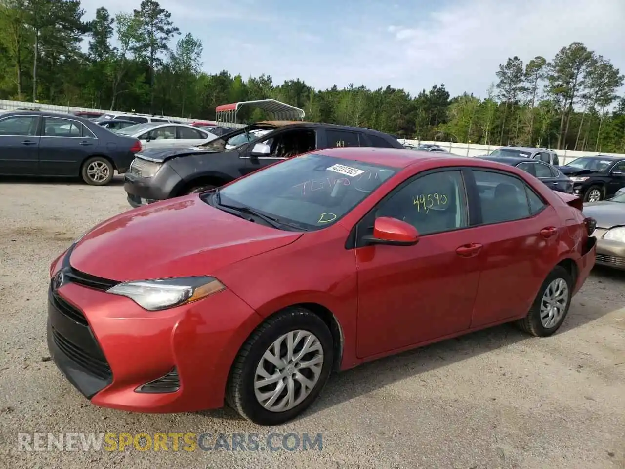 2 Photograph of a damaged car 2T1BURHE4KC215729 TOYOTA COROLLA 2019