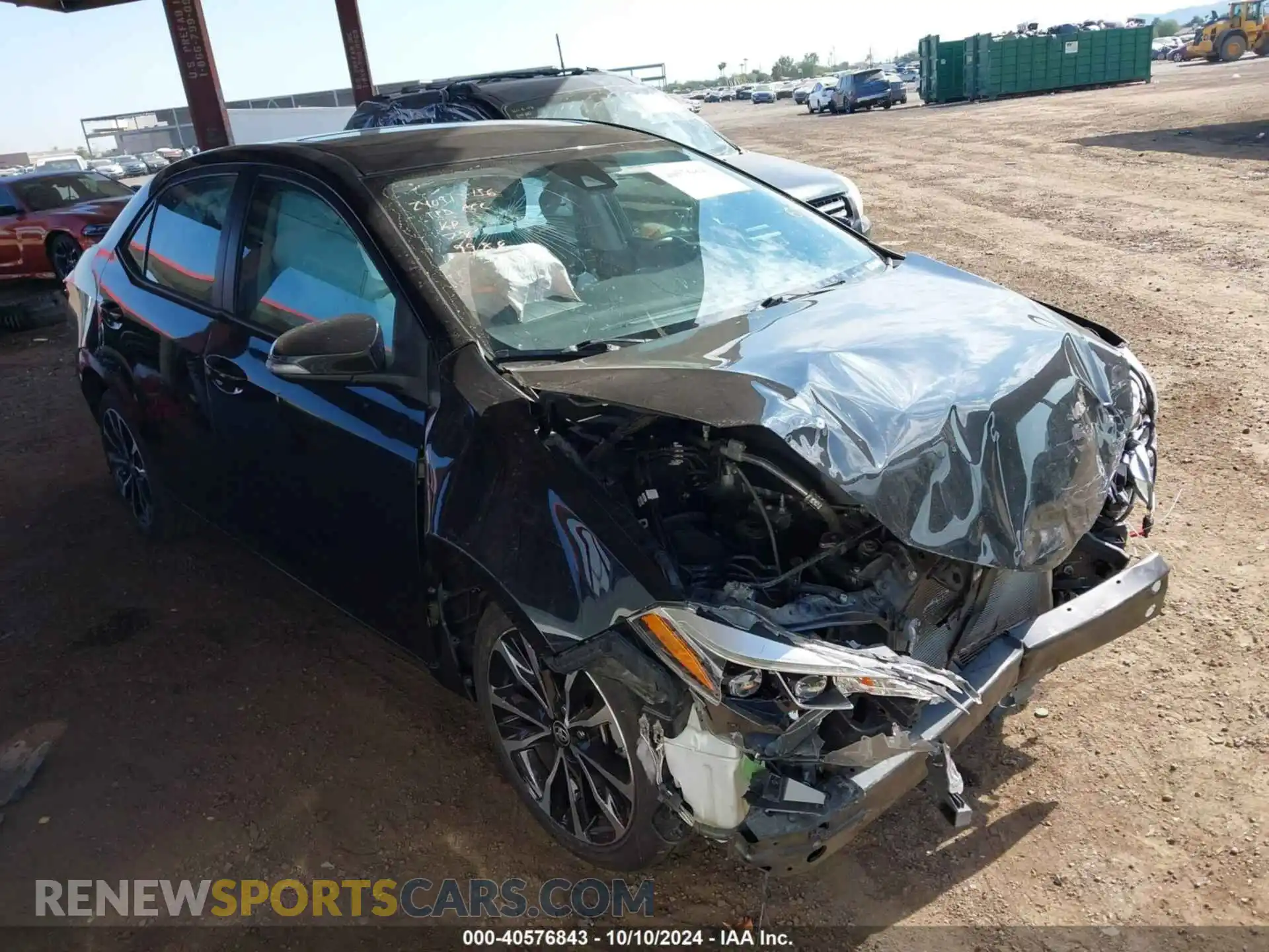 1 Photograph of a damaged car 2T1BURHE4KC219988 TOYOTA COROLLA 2019