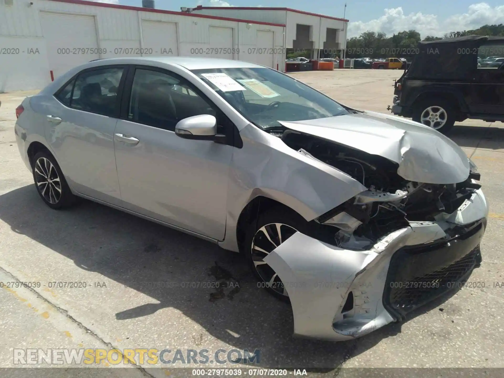 1 Photograph of a damaged car 2T1BURHE4KC222244 TOYOTA COROLLA 2019
