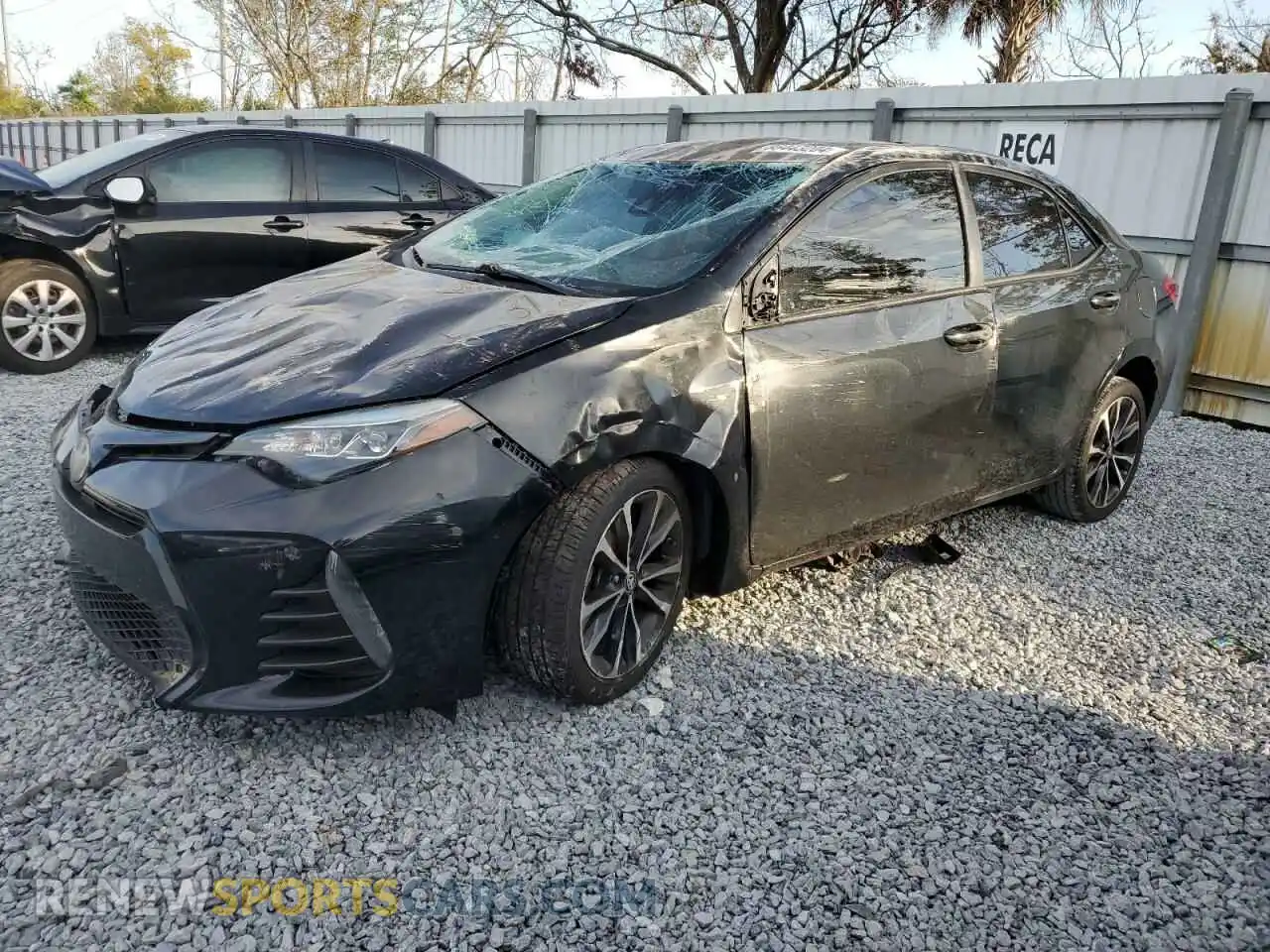 1 Фотография поврежденного автомобиля 2T1BURHE4KC222339 TOYOTA COROLLA 2019