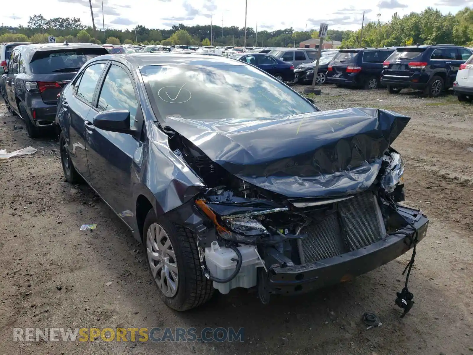 1 fotografías del automóvil dañado 2T1BURHE4KC222664 TOYOTA COROLLA 2019