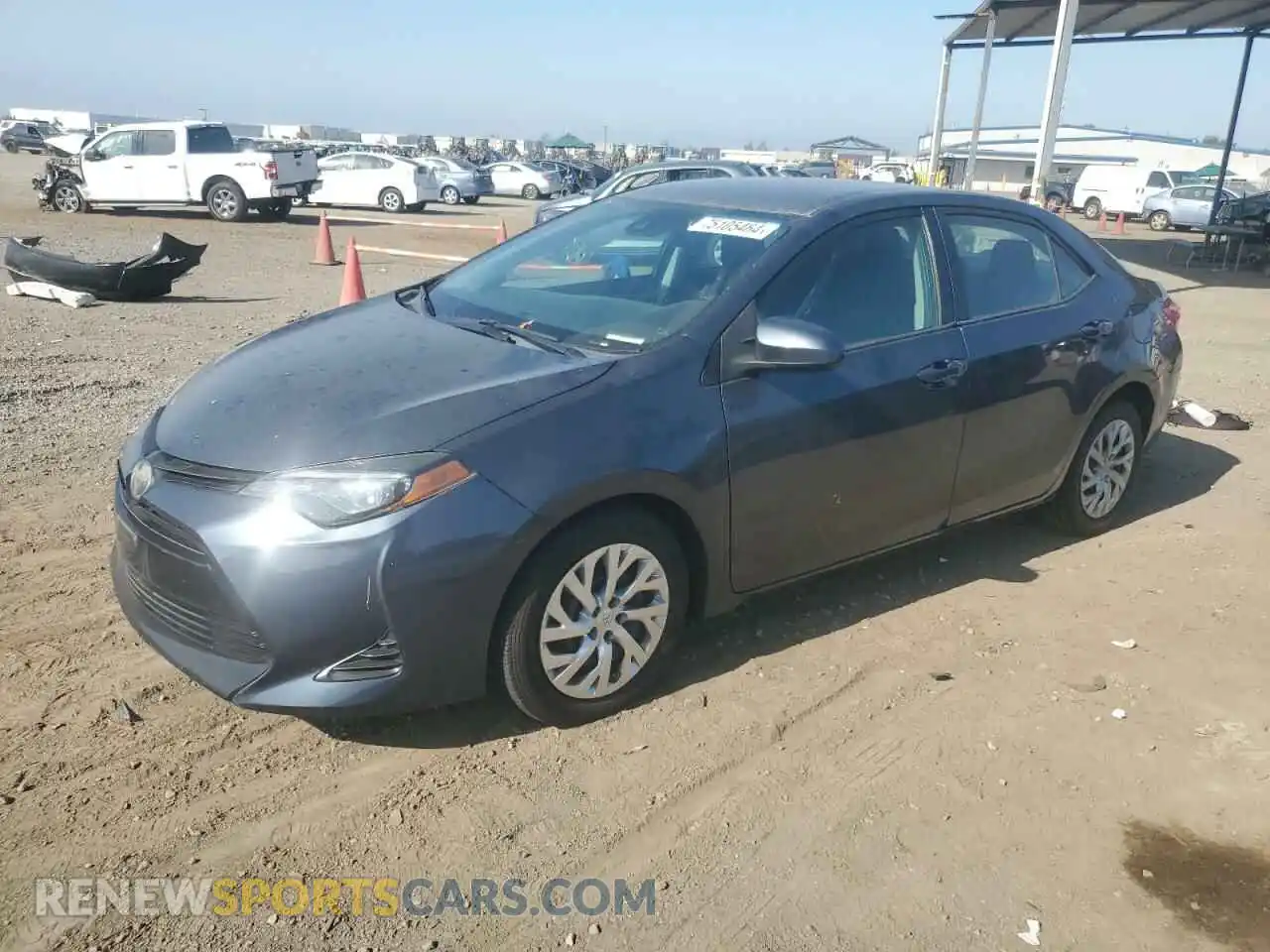 1 Photograph of a damaged car 2T1BURHE4KC224544 TOYOTA COROLLA 2019