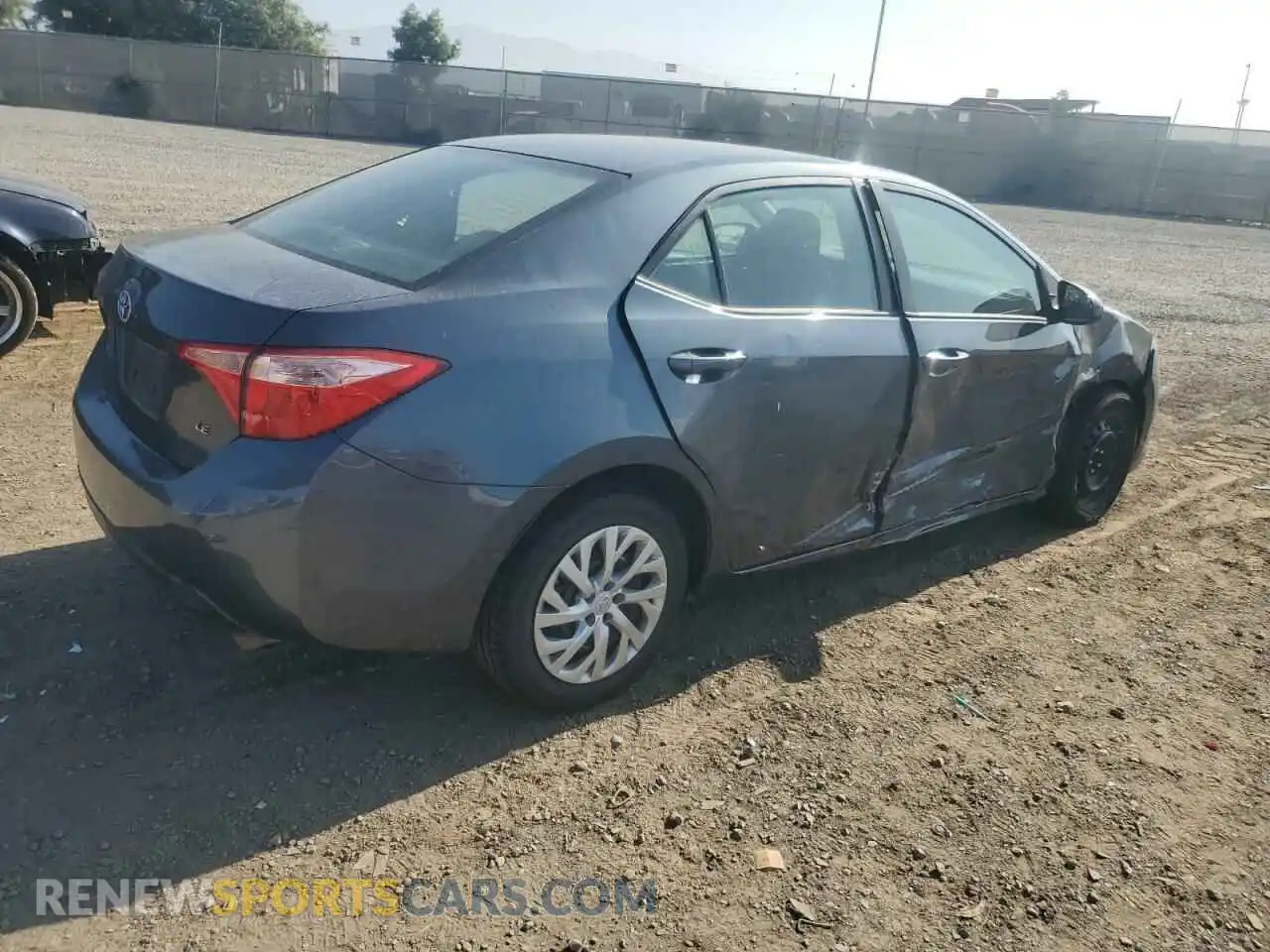 3 Photograph of a damaged car 2T1BURHE4KC224544 TOYOTA COROLLA 2019
