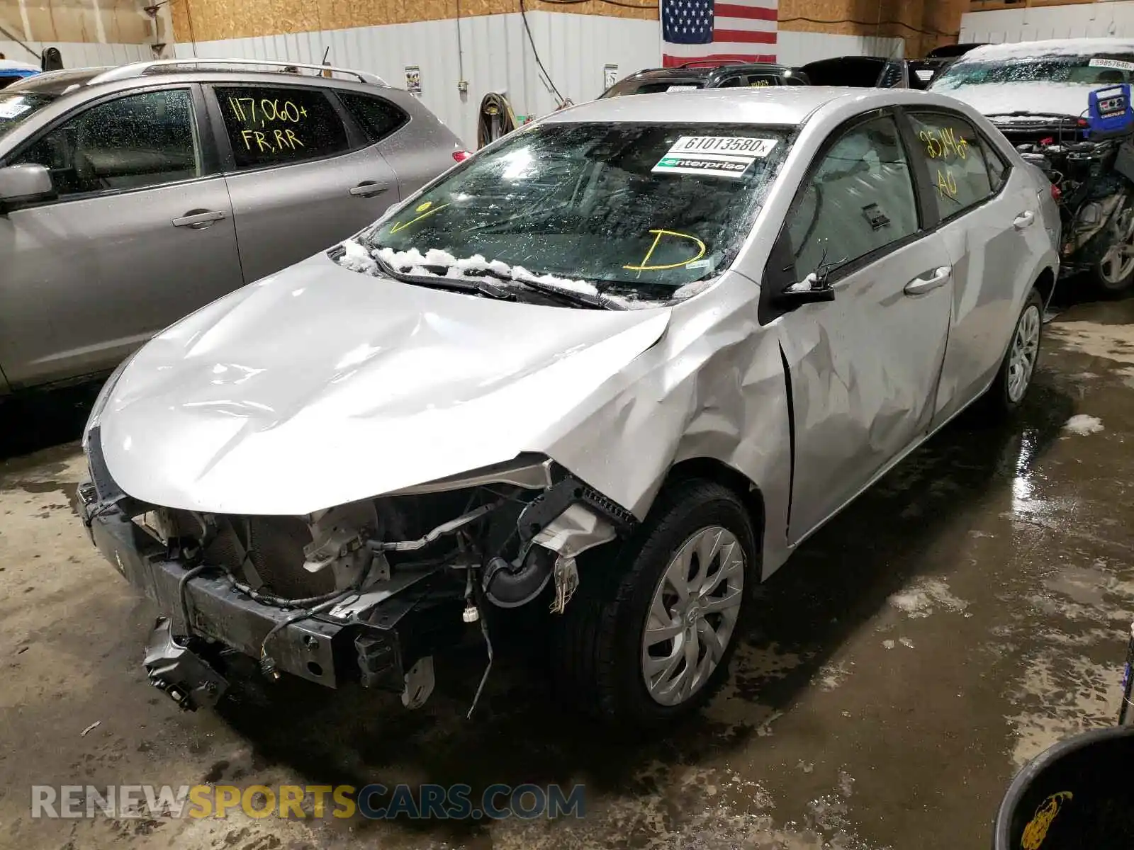 2 Photograph of a damaged car 2T1BURHE4KC230134 TOYOTA COROLLA 2019