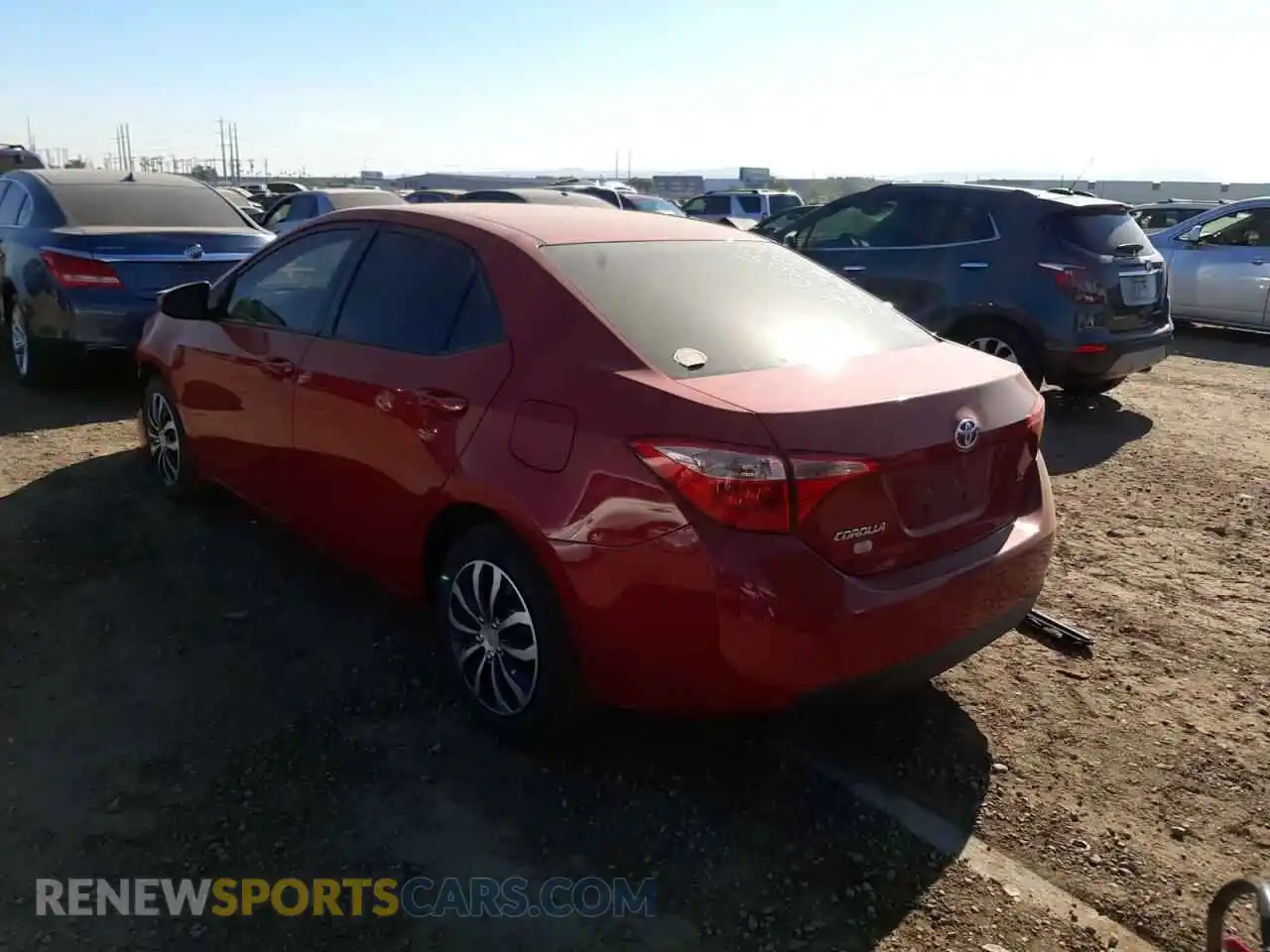 3 Photograph of a damaged car 2T1BURHE4KC230912 TOYOTA COROLLA 2019