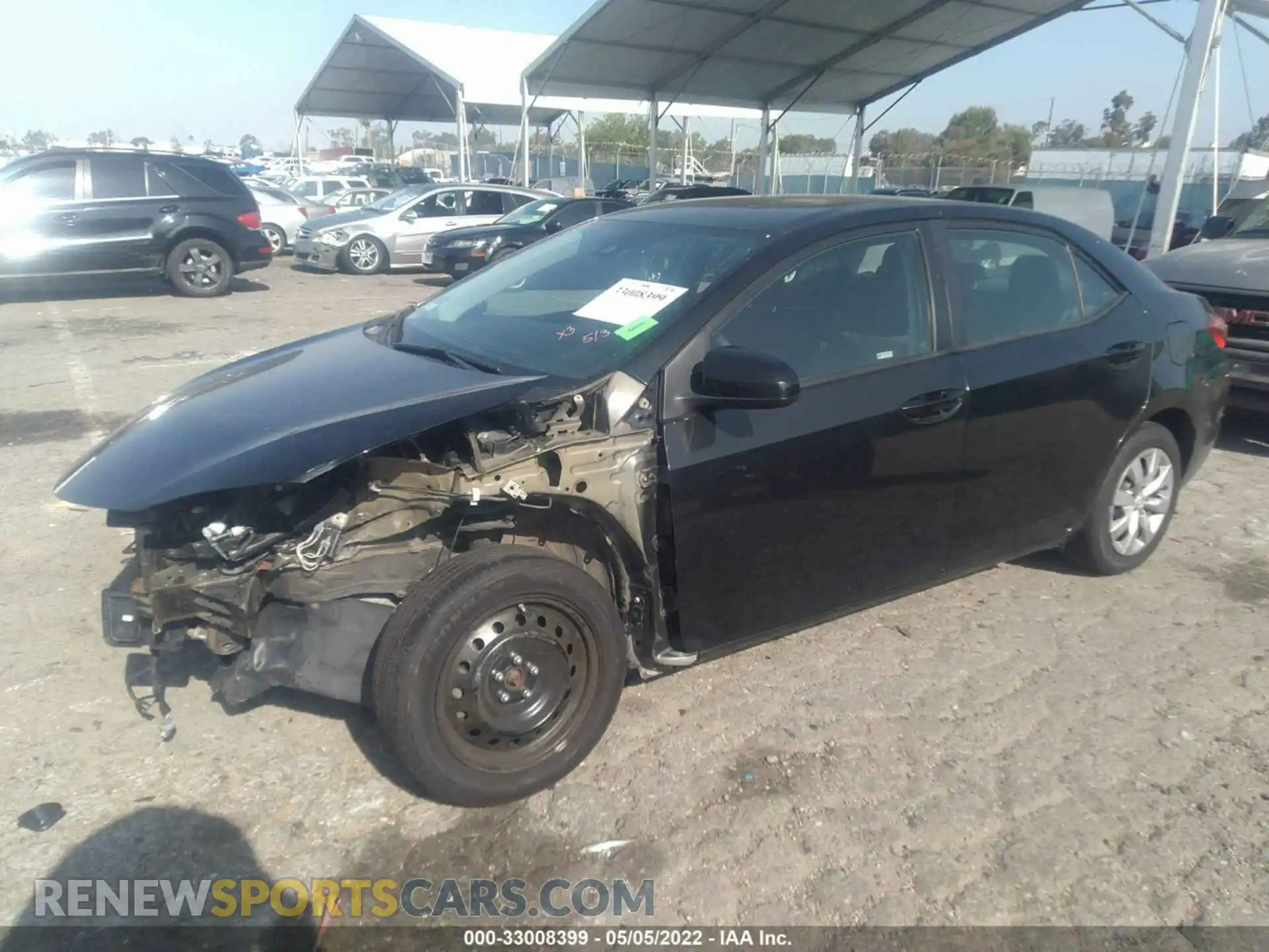 2 Photograph of a damaged car 2T1BURHE4KC233972 TOYOTA COROLLA 2019