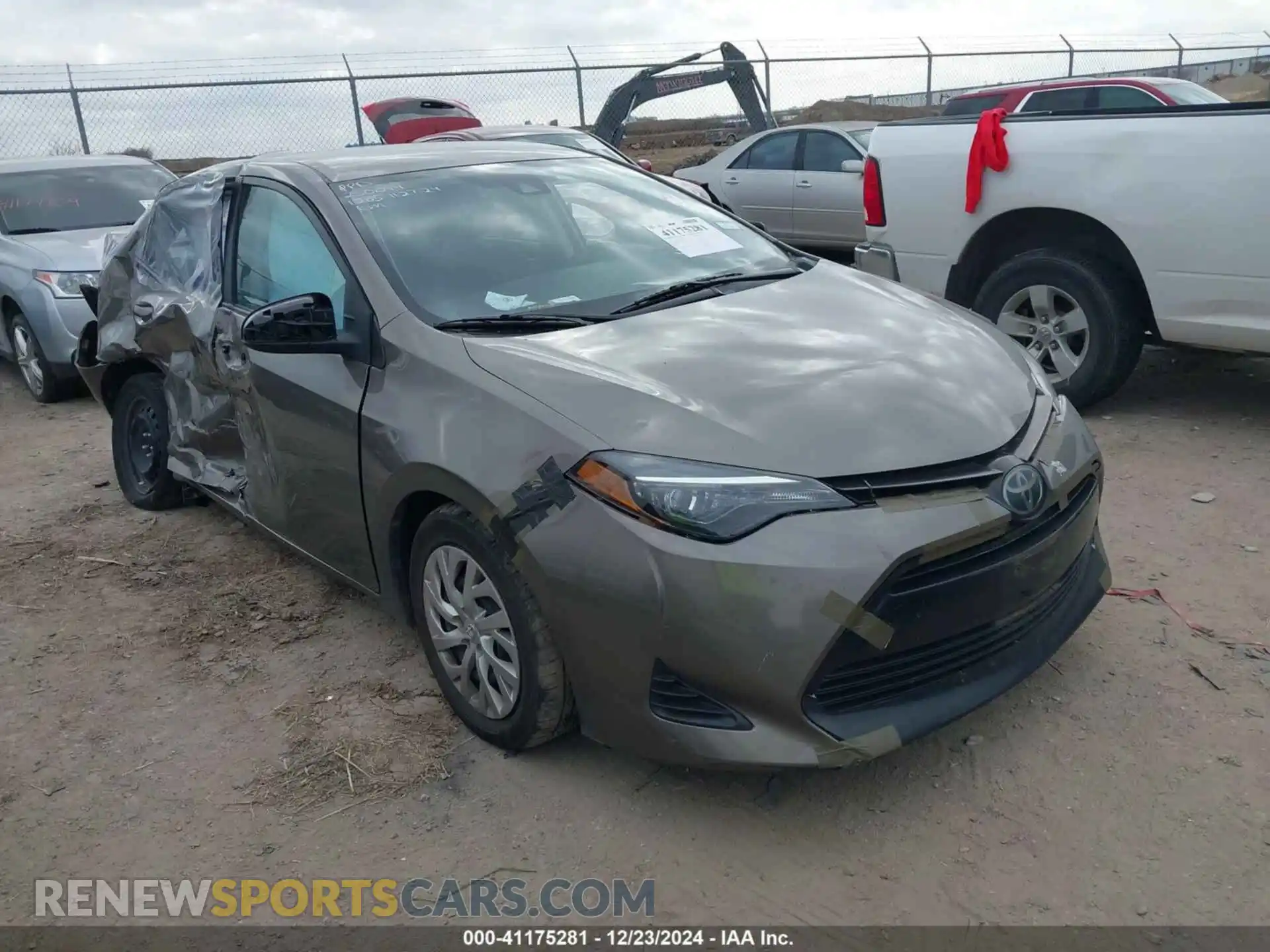 1 Photograph of a damaged car 2T1BURHE4KC234913 TOYOTA COROLLA 2019