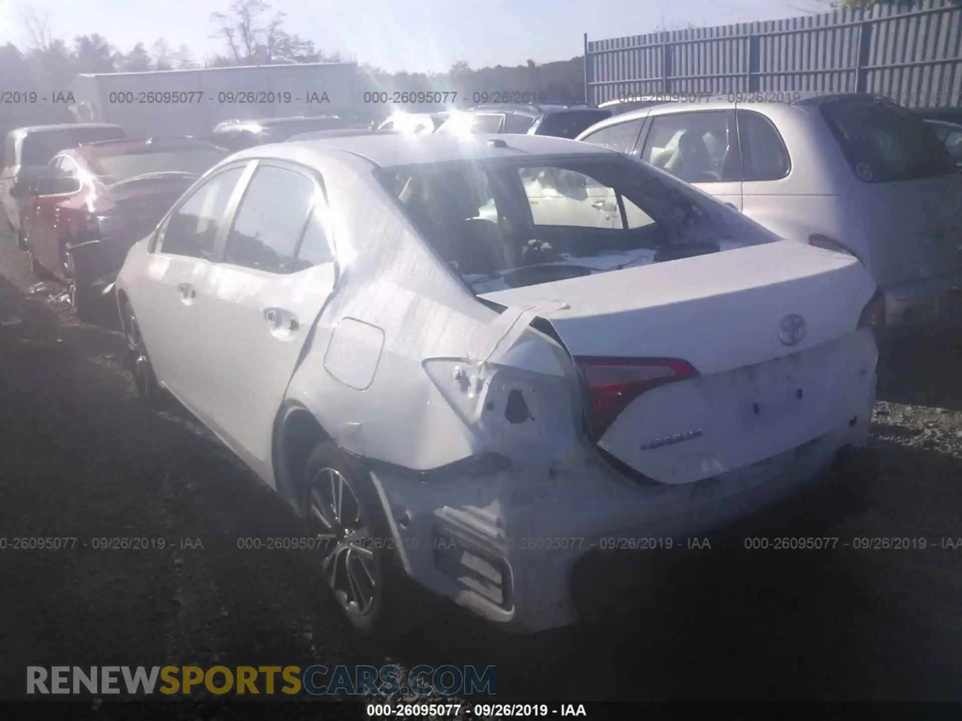 3 Photograph of a damaged car 2T1BURHE4KC236435 TOYOTA COROLLA 2019