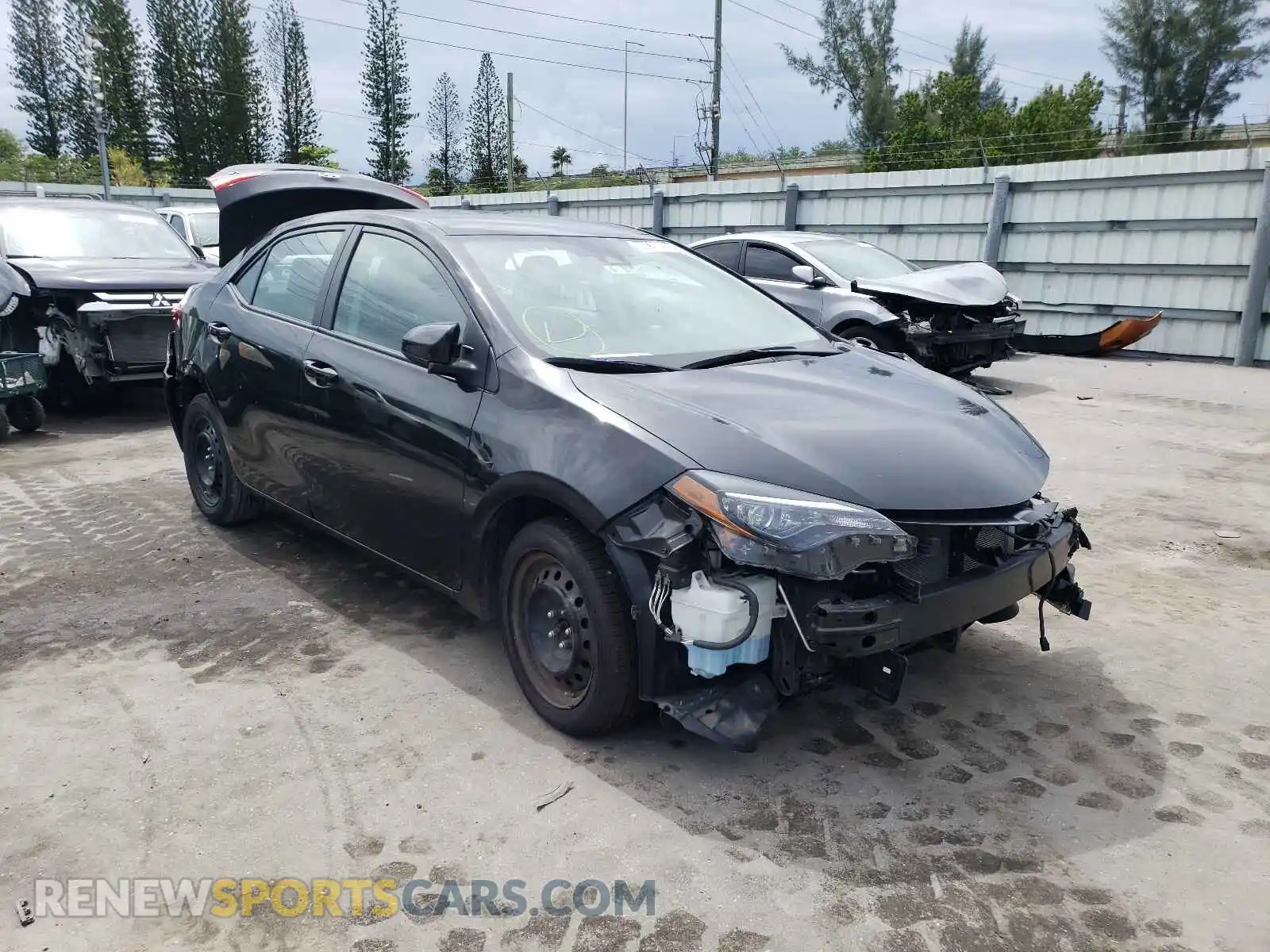 1 Photograph of a damaged car 2T1BURHE4KC238380 TOYOTA COROLLA 2019
