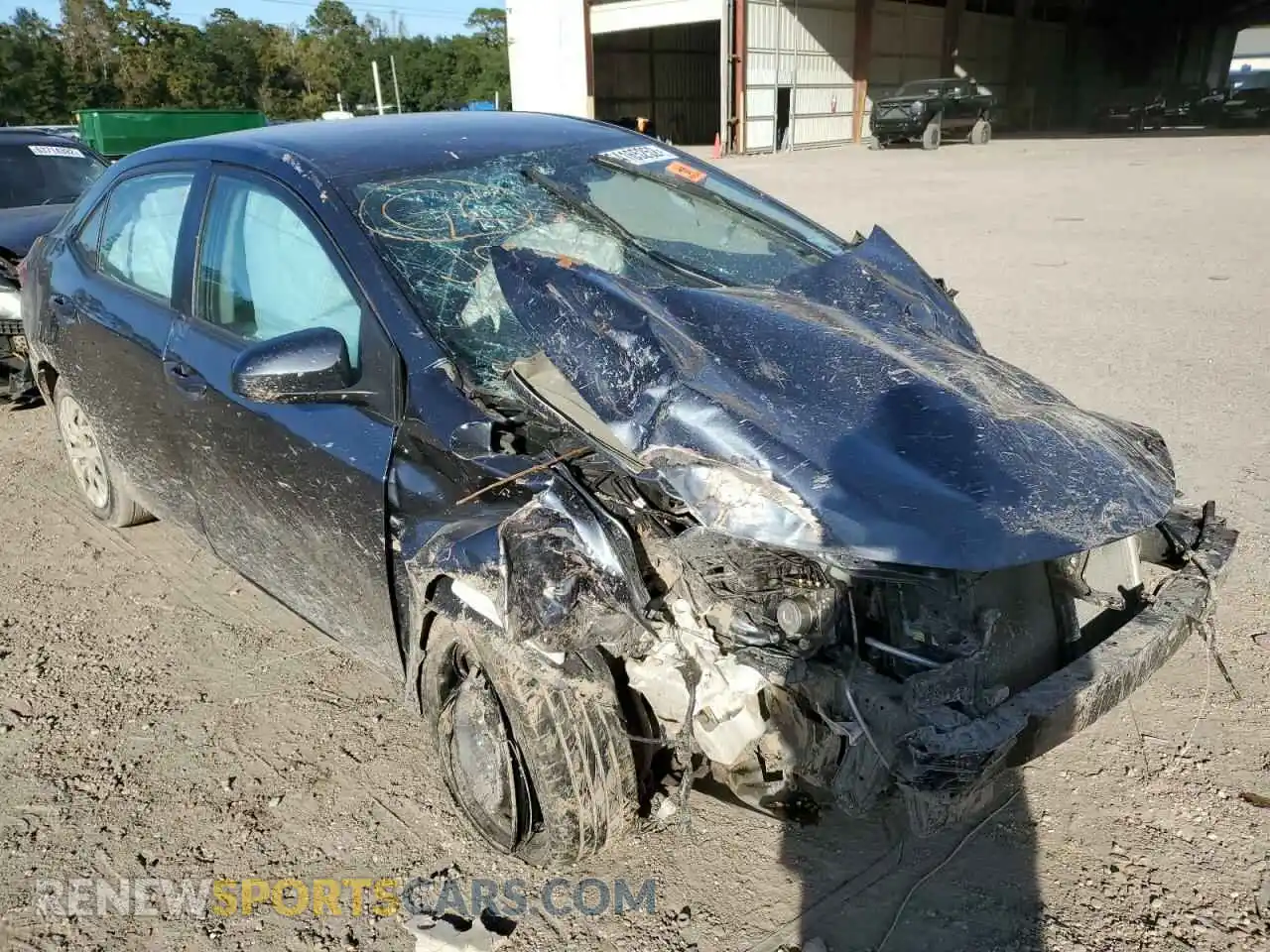 1 Photograph of a damaged car 2T1BURHE4KC241828 TOYOTA COROLLA 2019