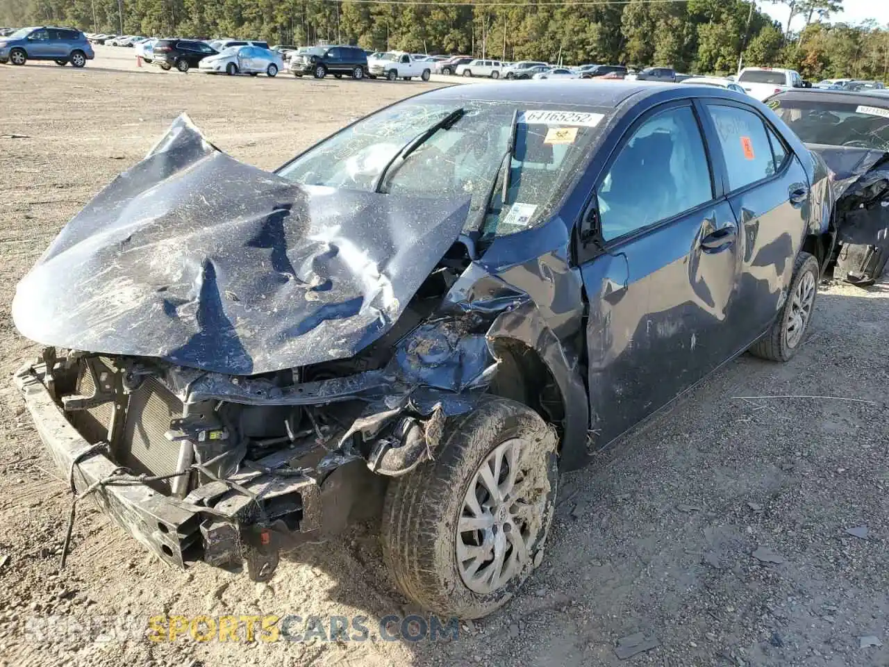 2 Photograph of a damaged car 2T1BURHE4KC241828 TOYOTA COROLLA 2019