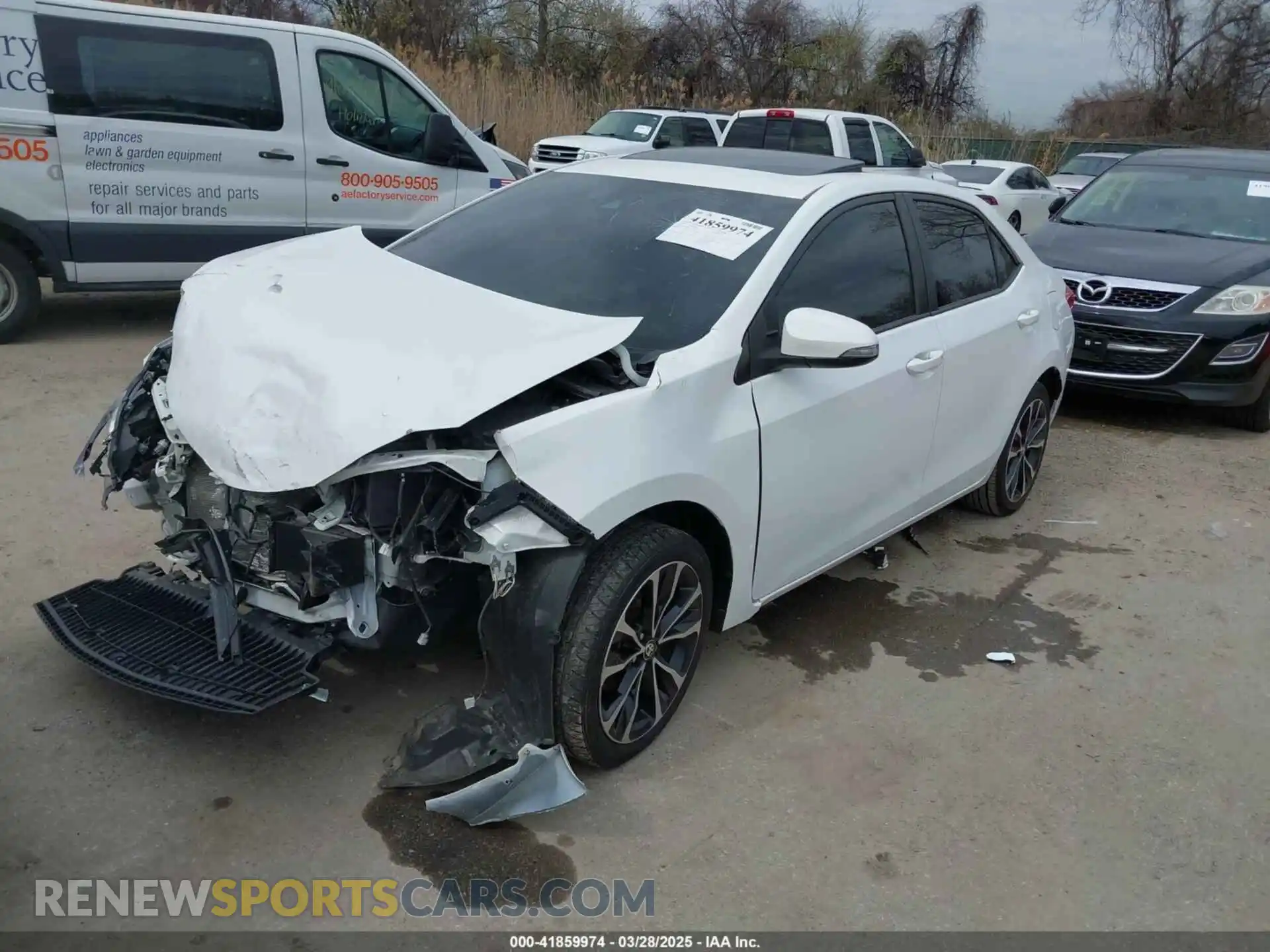 2 Photograph of a damaged car 2T1BURHE5KC126607 TOYOTA COROLLA 2019