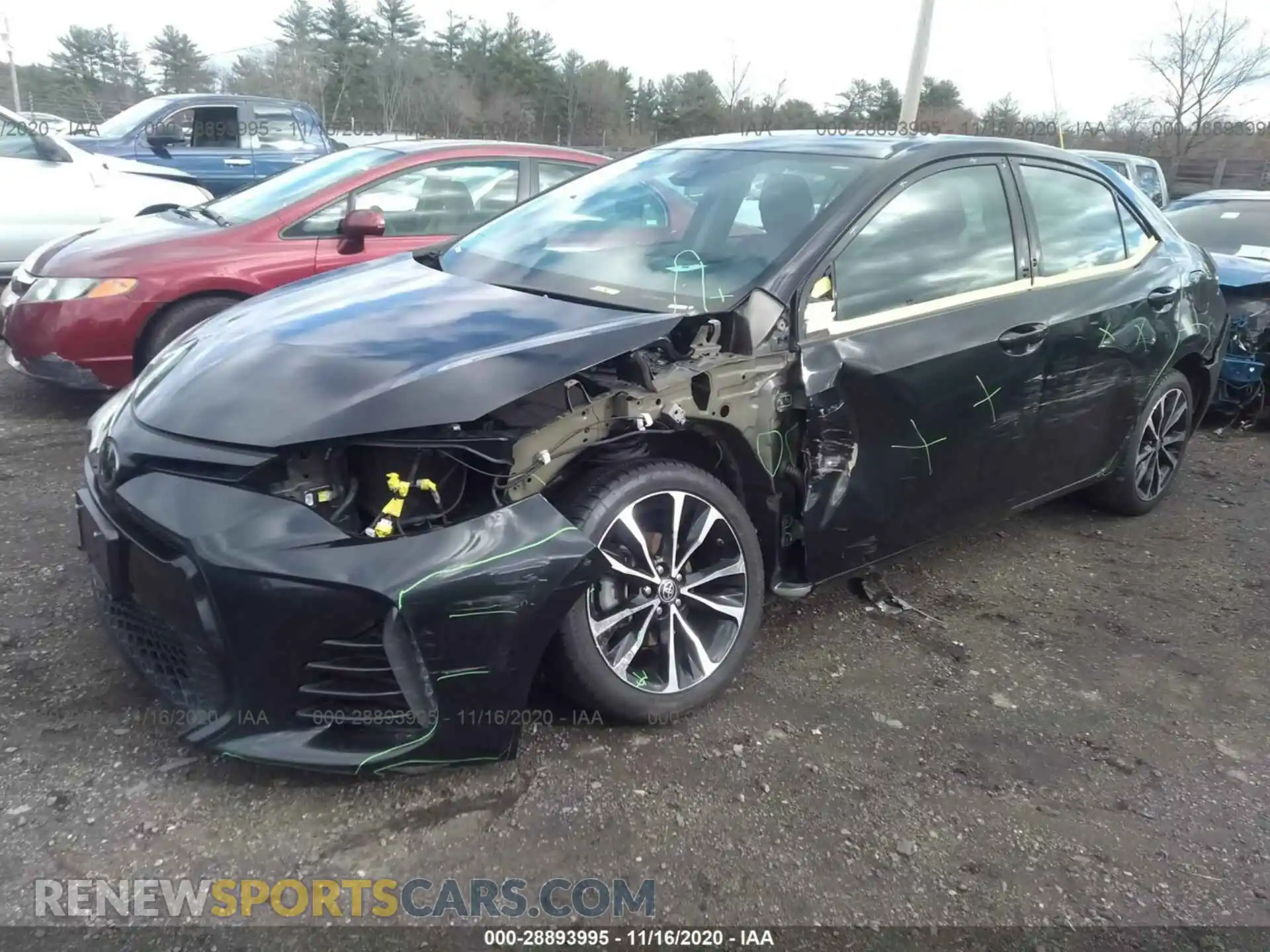 2 Photograph of a damaged car 2T1BURHE5KC128437 TOYOTA COROLLA 2019