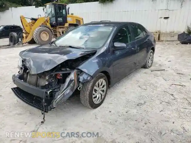 2 Photograph of a damaged car 2T1BURHE5KC137154 TOYOTA COROLLA 2019