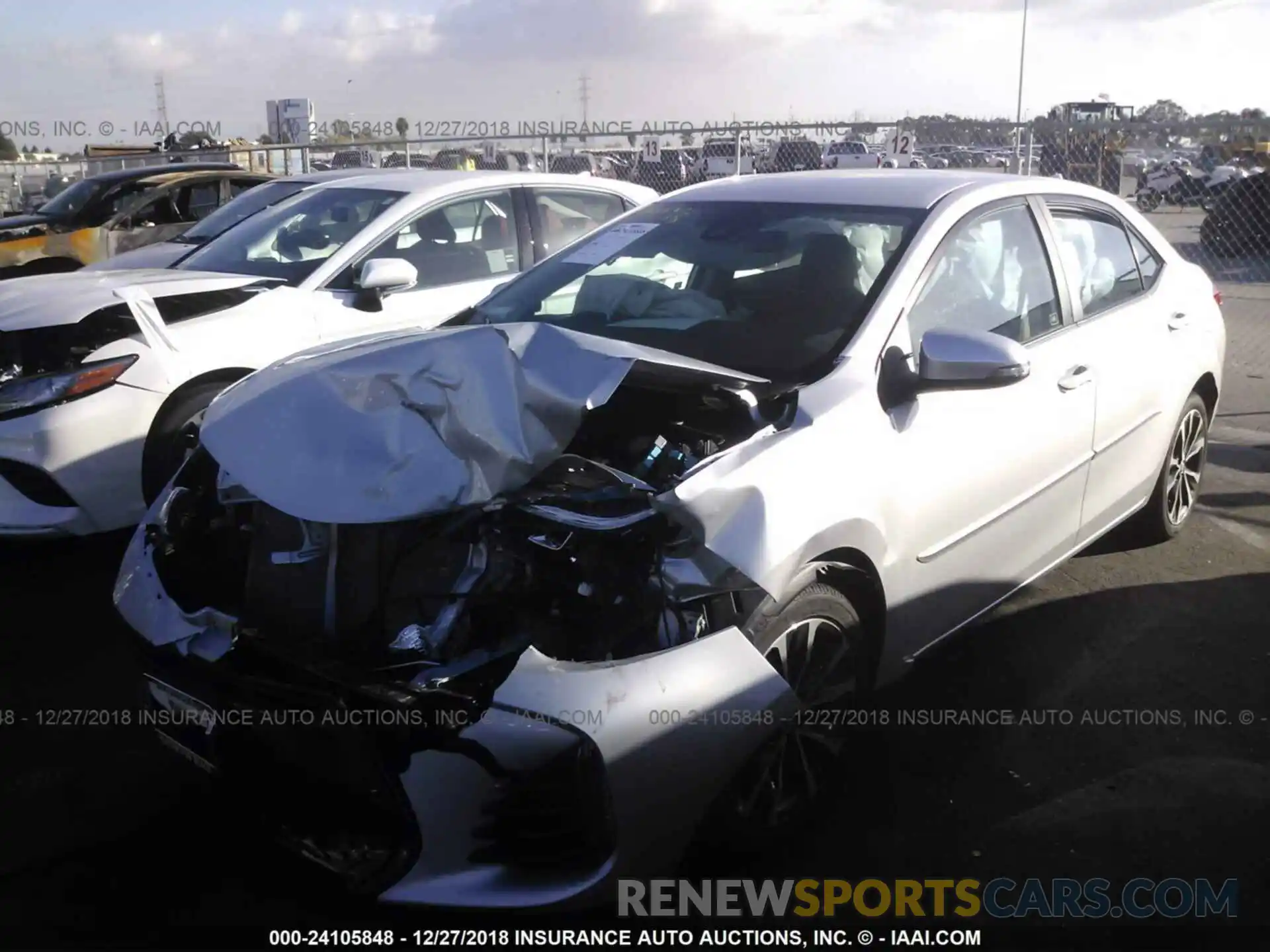 2 Photograph of a damaged car 2T1BURHE5KC139387 TOYOTA COROLLA 2019