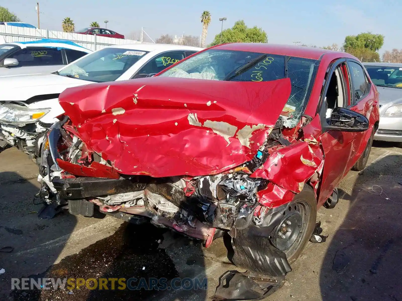 2 Photograph of a damaged car 2T1BURHE5KC140877 TOYOTA COROLLA 2019