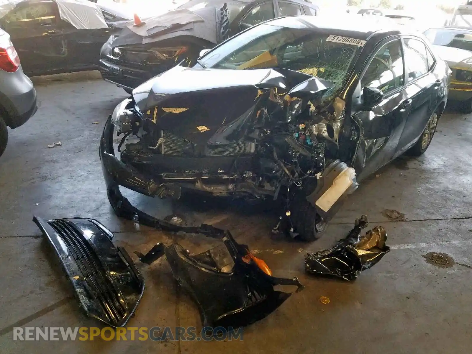 2 Photograph of a damaged car 2T1BURHE5KC147330 TOYOTA COROLLA 2019
