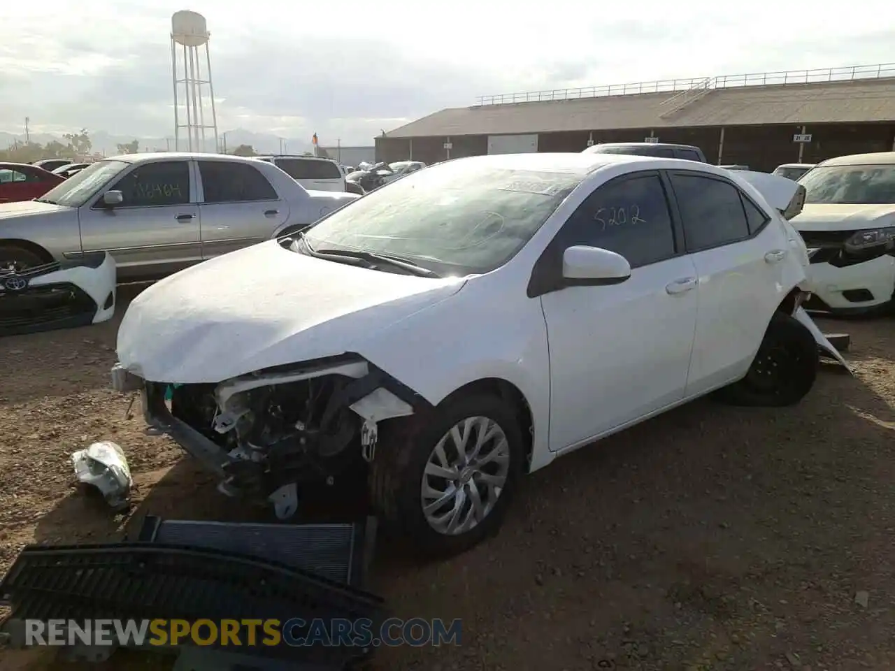 2 Photograph of a damaged car 2T1BURHE5KC147893 TOYOTA COROLLA 2019