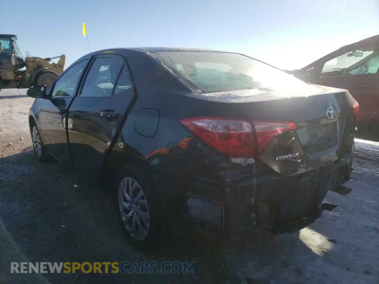 3 Photograph of a damaged car 2T1BURHE5KC149448 TOYOTA COROLLA 2019