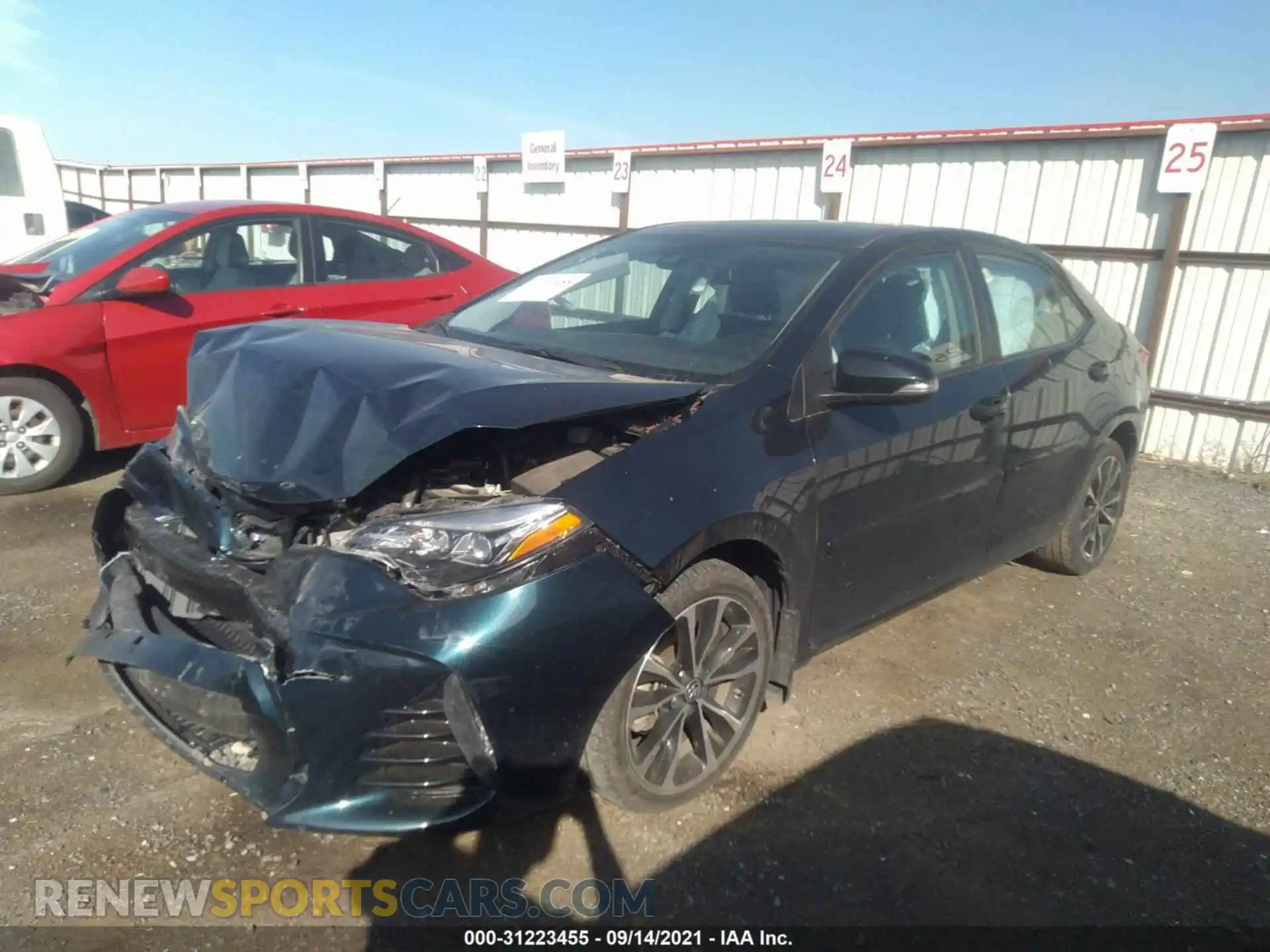 2 Photograph of a damaged car 2T1BURHE5KC149644 TOYOTA COROLLA 2019