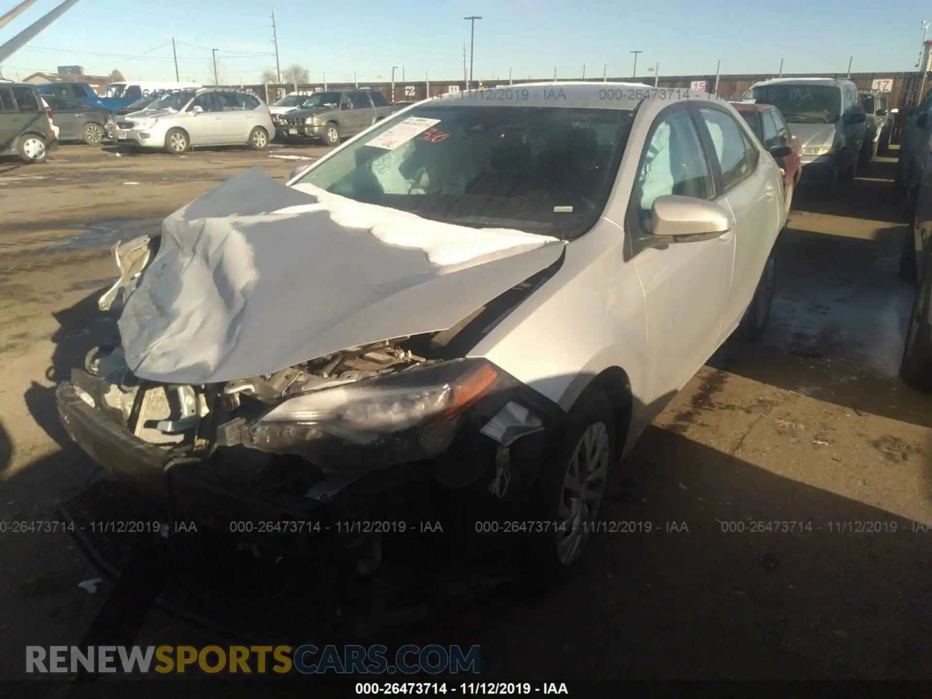 2 Photograph of a damaged car 2T1BURHE5KC149692 TOYOTA COROLLA 2019