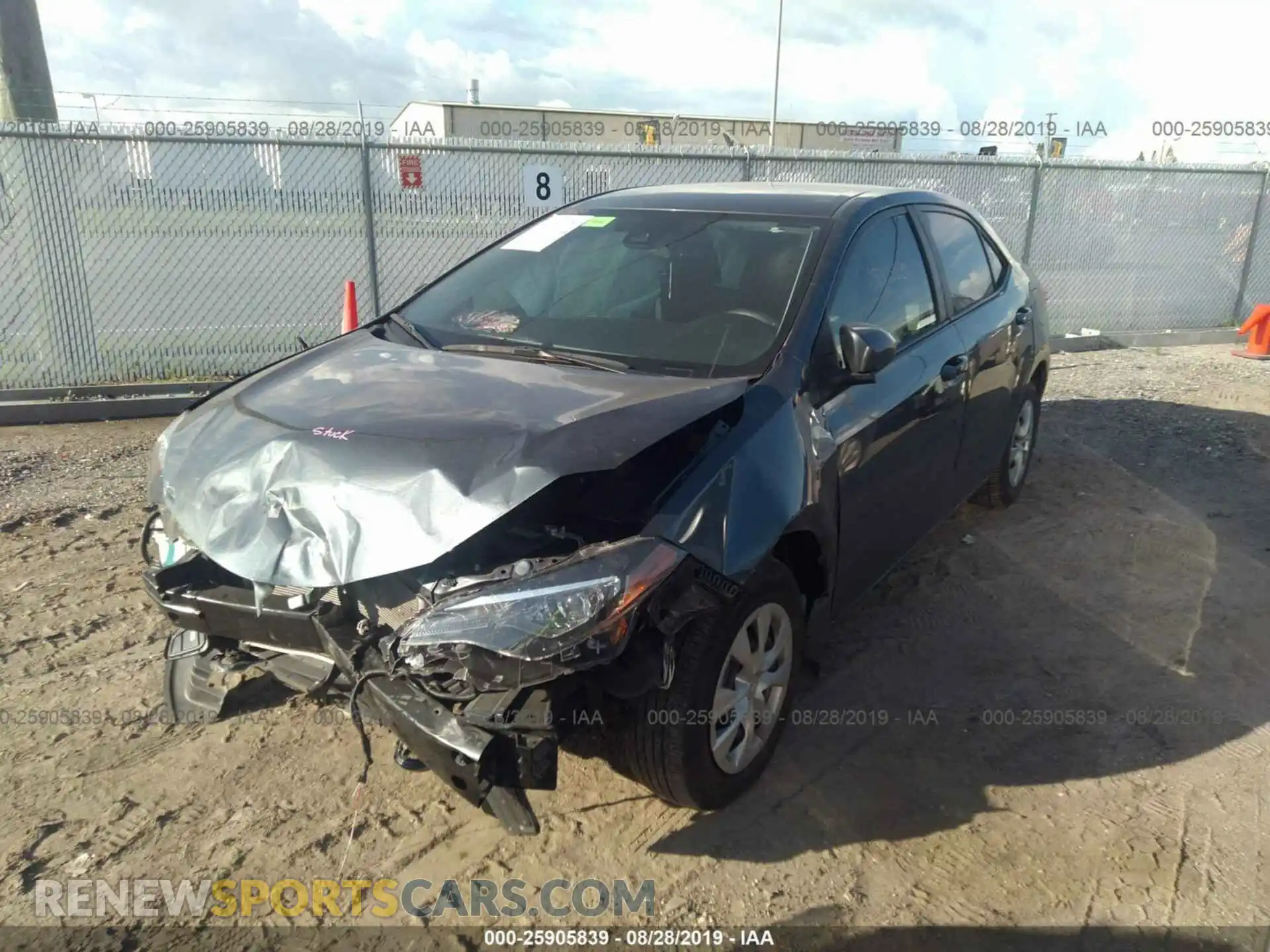 2 Photograph of a damaged car 2T1BURHE5KC155248 TOYOTA COROLLA 2019
