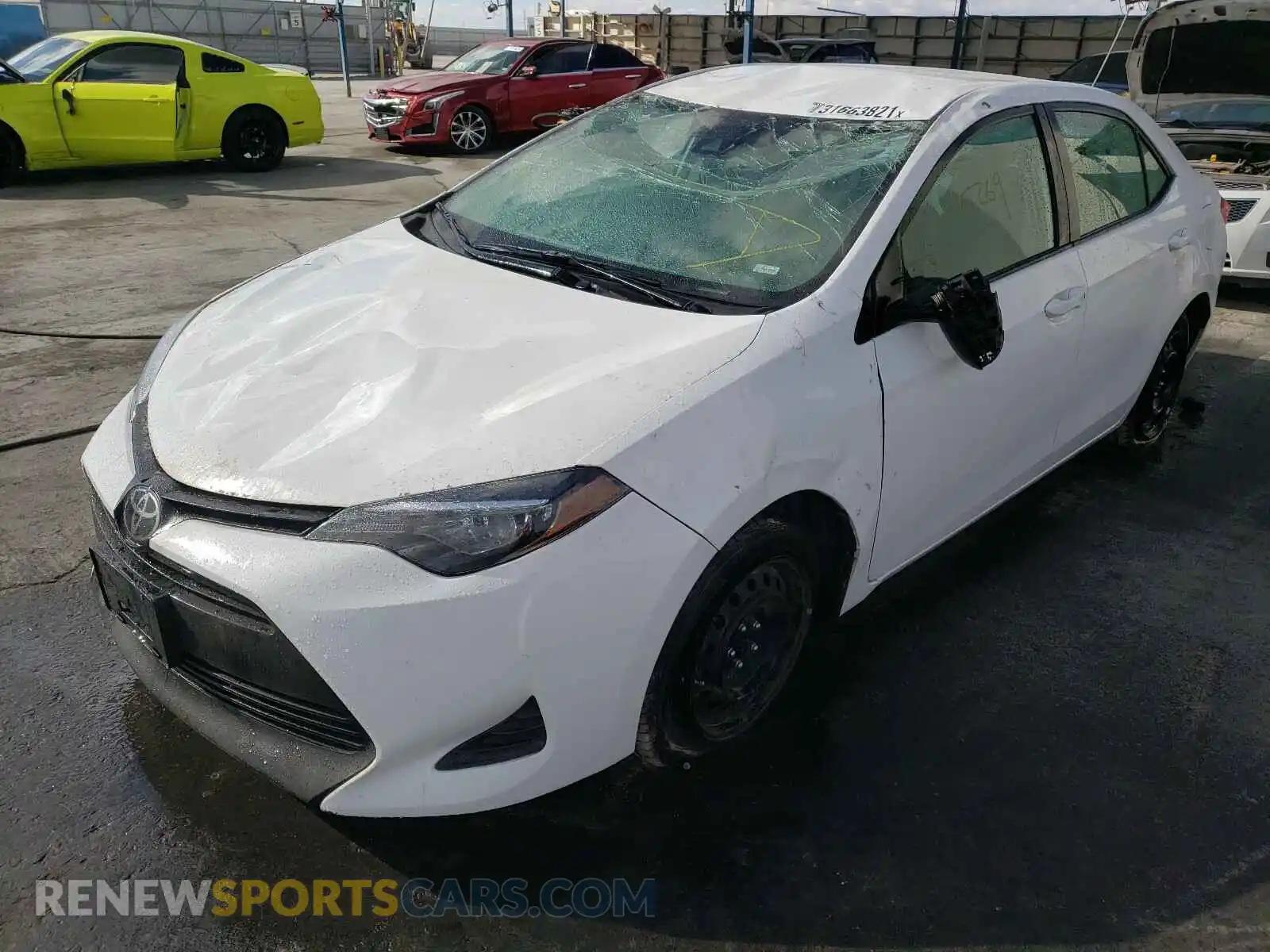 2 Photograph of a damaged car 2T1BURHE5KC159977 TOYOTA COROLLA 2019